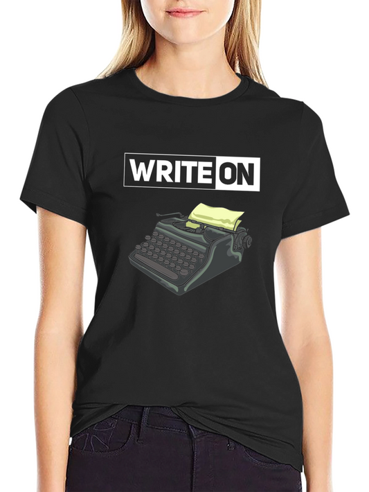 Write On! Retro Typewriter Graphic Tee