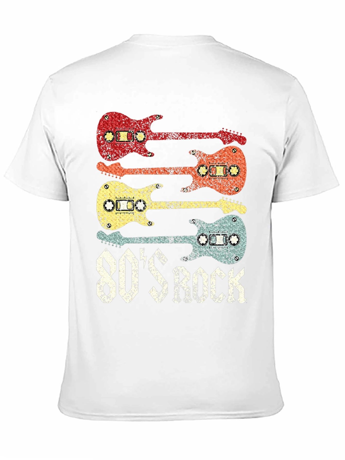 Retro 80s Rock Cassette Guitar T-Shirt