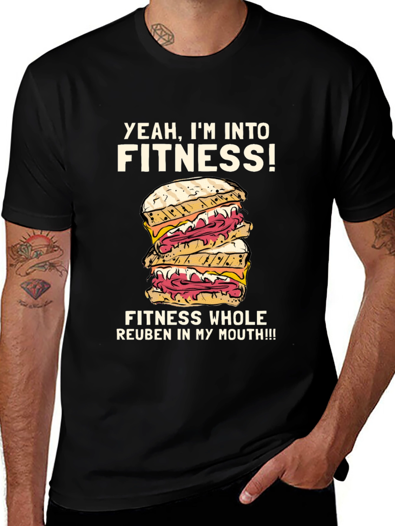 Yeah Im Into Fitness Reuben Sandwich T-Shirt