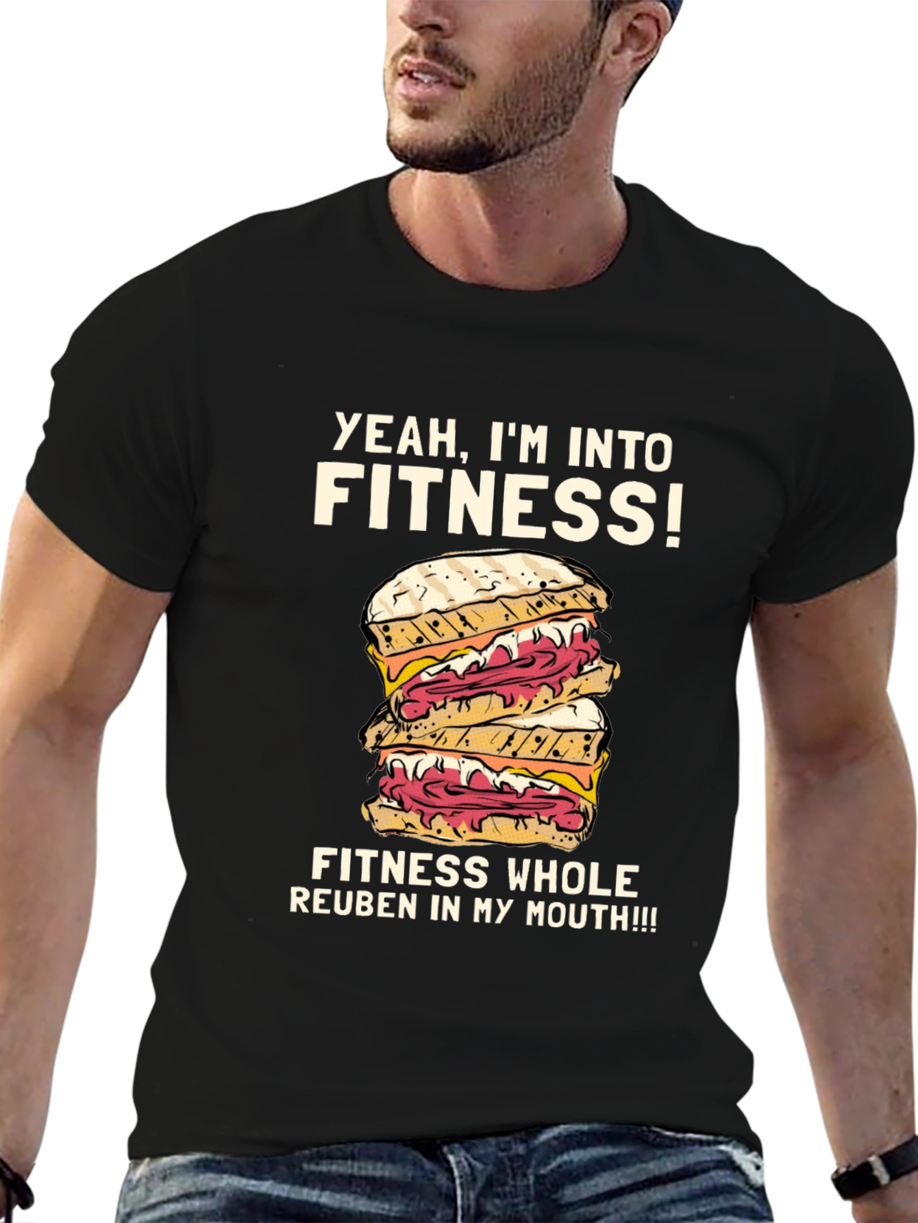 Yeah Im Into Fitness Reuben Sandwich T-Shirt