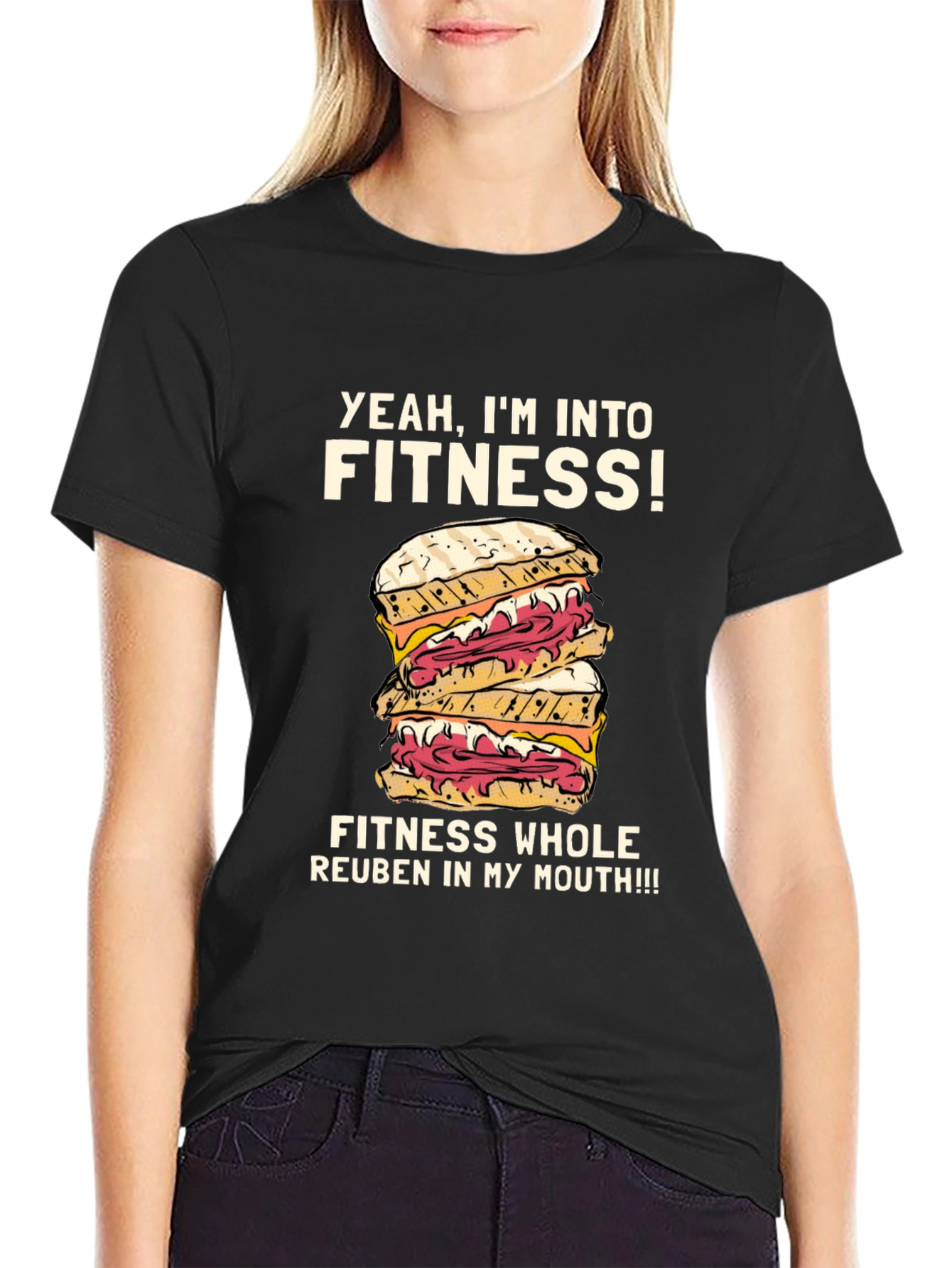 Yeah Im Into Fitness Reuben Sandwich T-Shirt