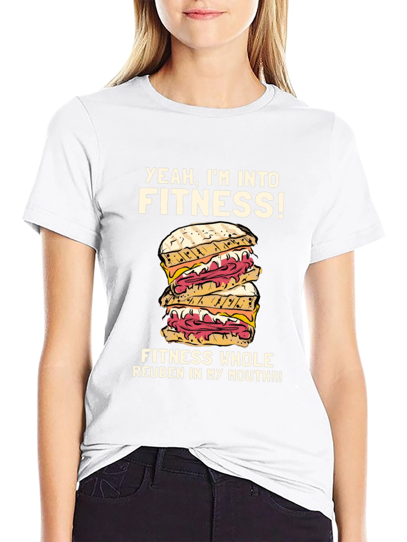 Yeah Im Into Fitness Reuben Sandwich T-Shirt