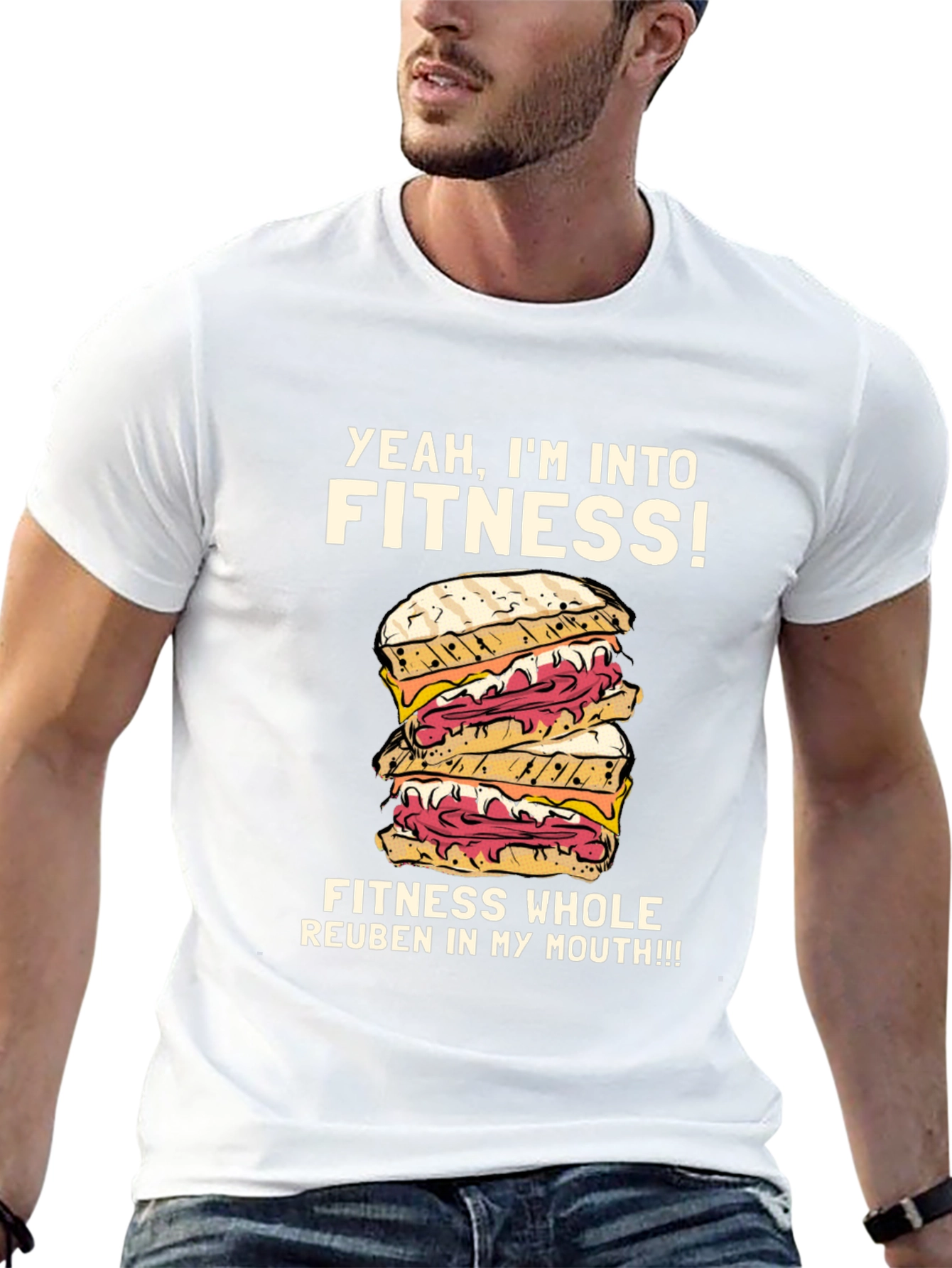 Yeah Im Into Fitness Reuben Sandwich T-Shirt