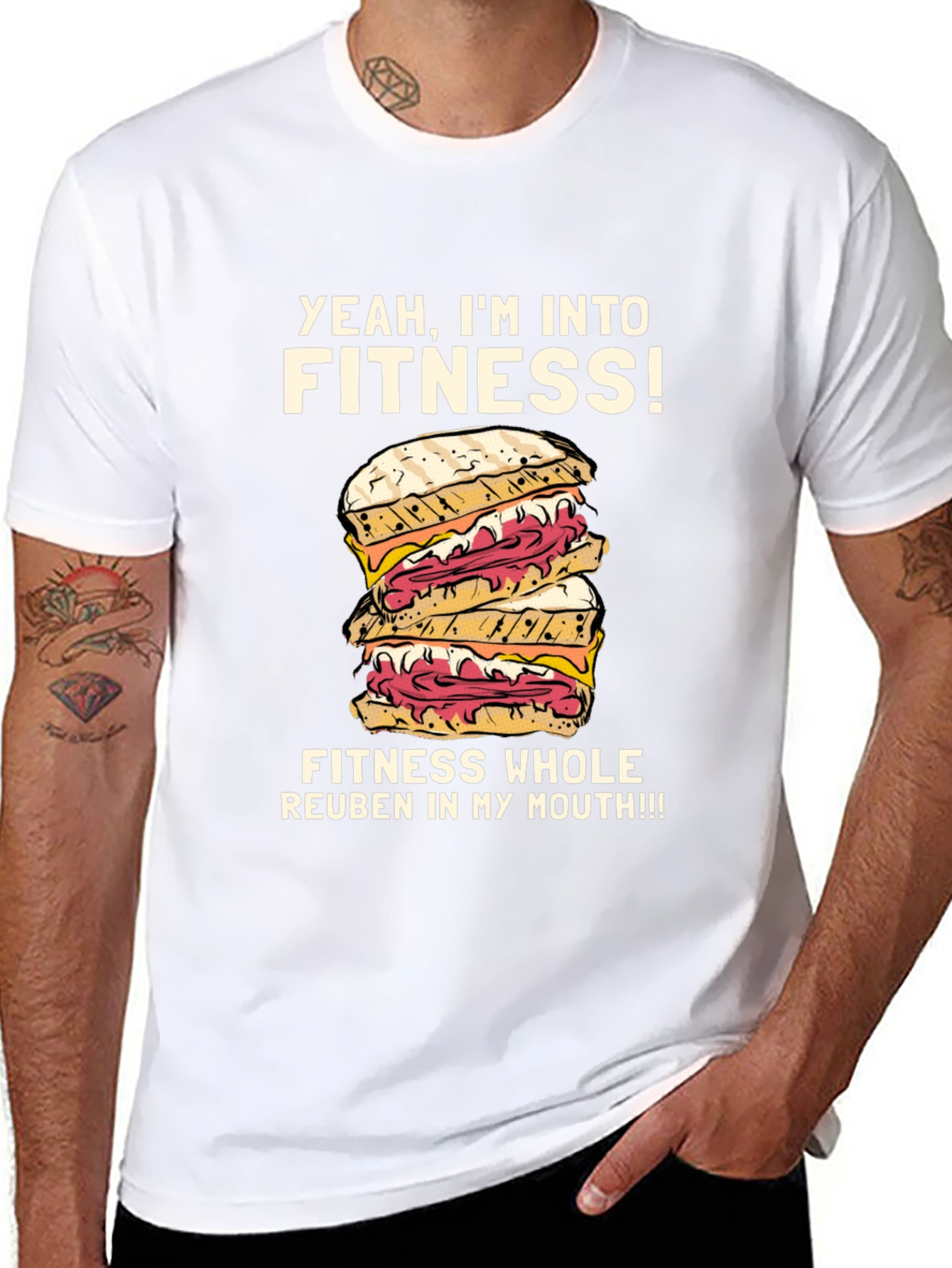 Yeah Im Into Fitness Reuben Sandwich T-Shirt