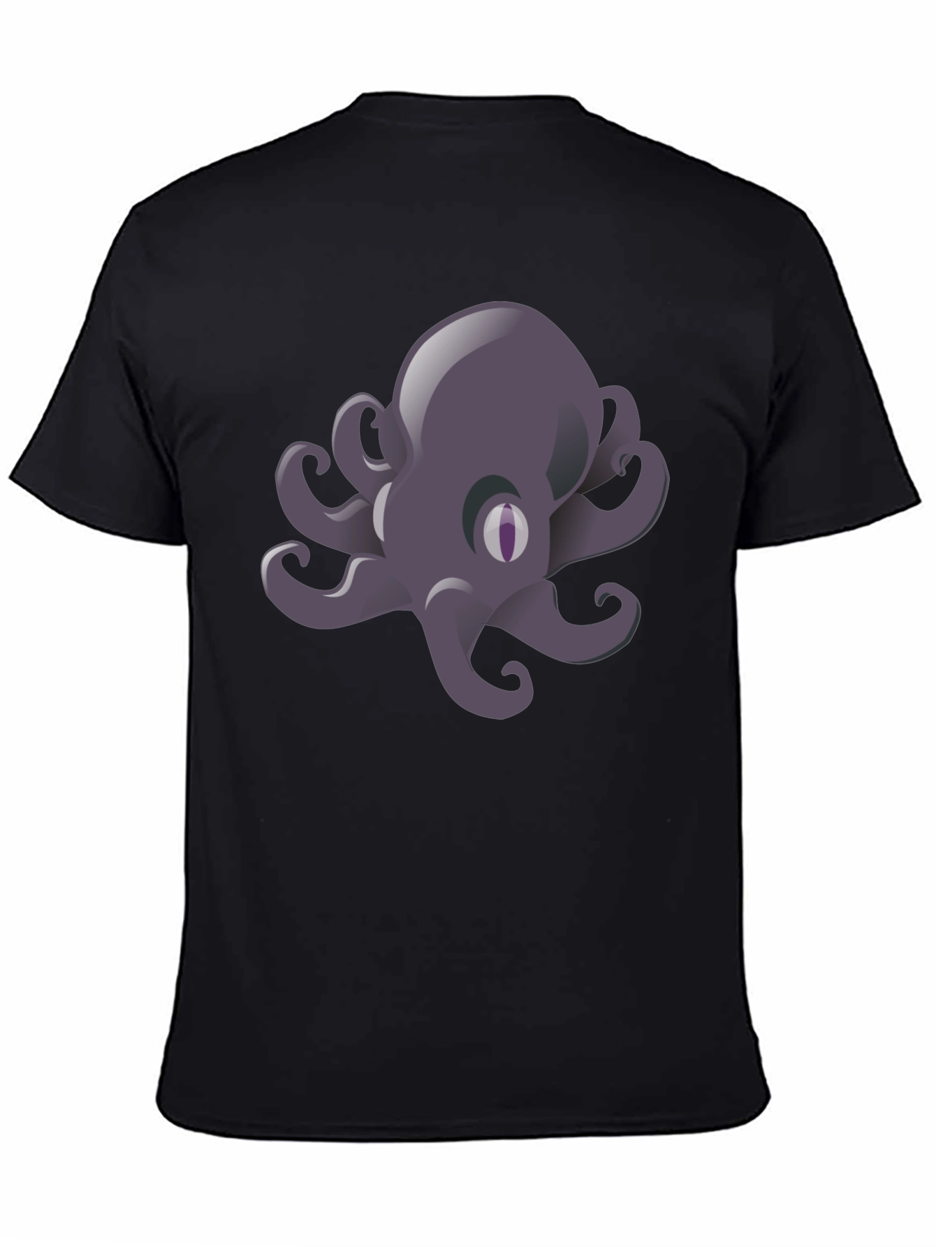 Octopus Graphic Print Tee - Mens Black T-Shirt