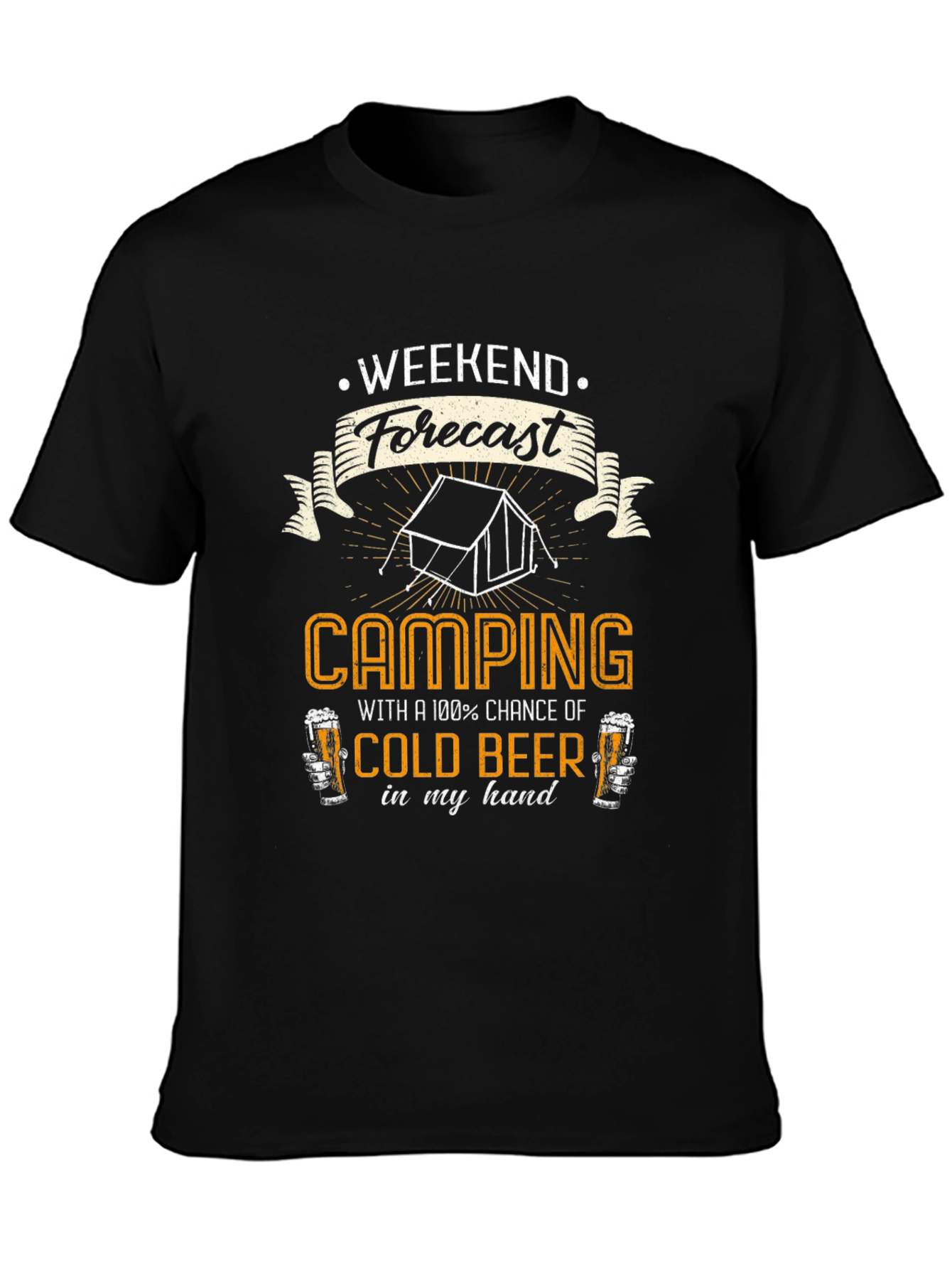 Camping & Beer T-Shirt: Weekend Forecast