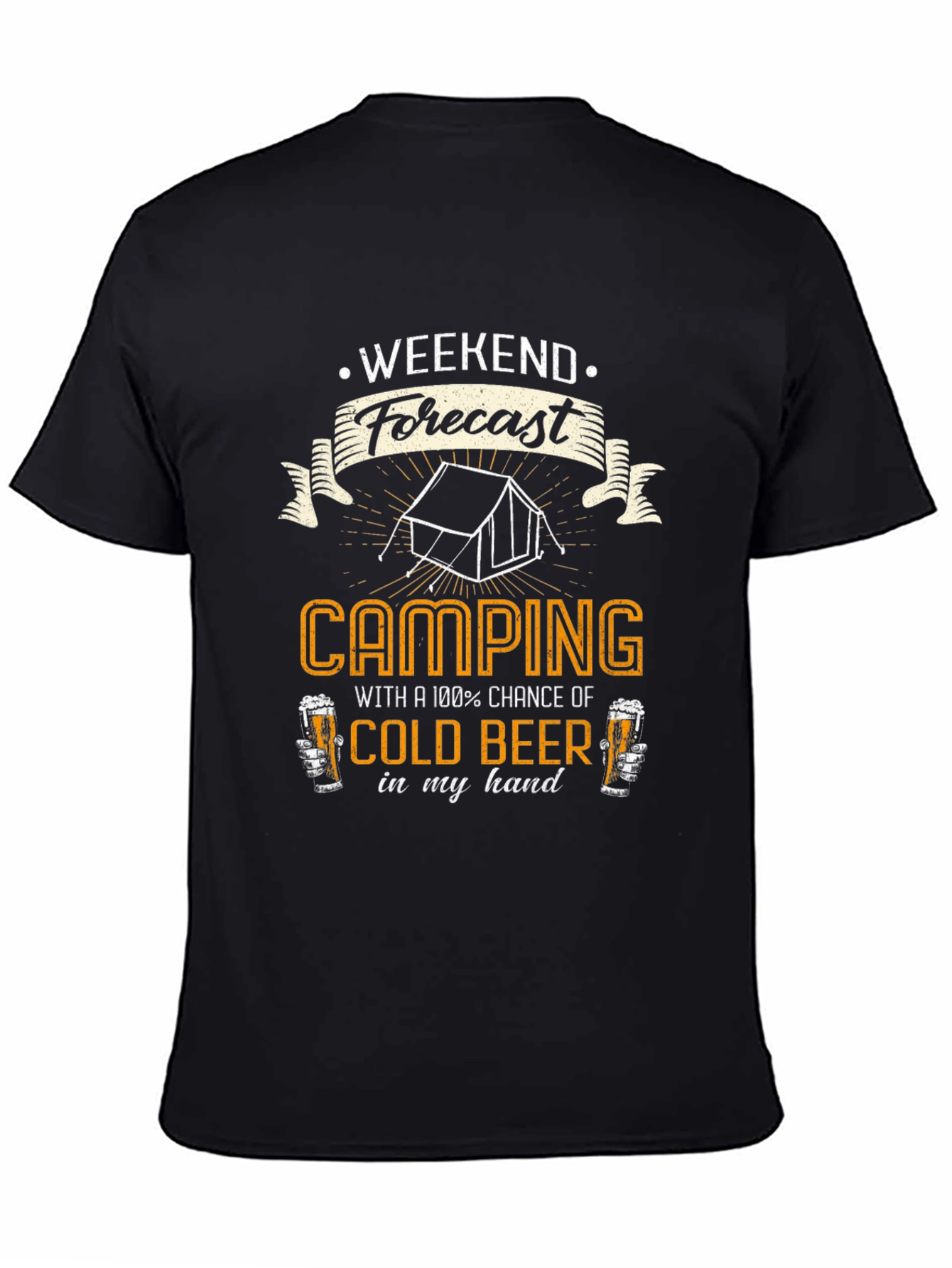 Camping & Beer T-Shirt: Weekend Forecast
