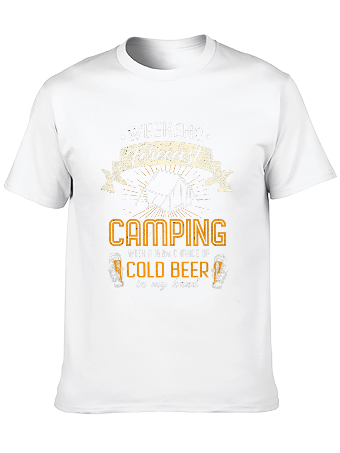 Camping & Beer T-Shirt: Weekend Forecast