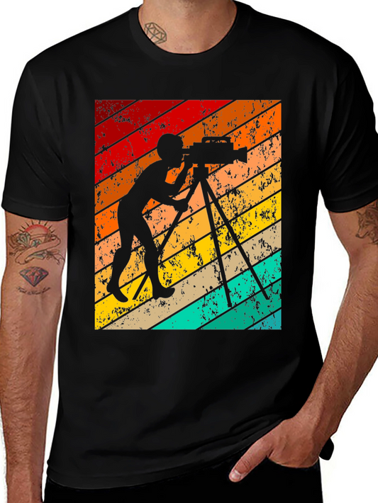 Retro Filmmaker T-Shirt - Vintage Camera Tee
