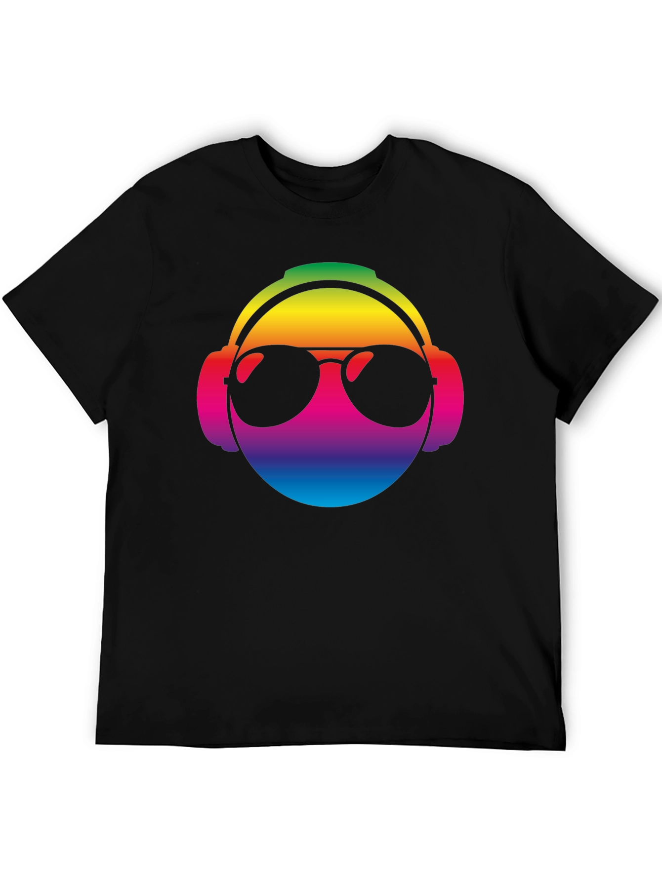 Cool Rainbow DJ Graphic T-Shirt