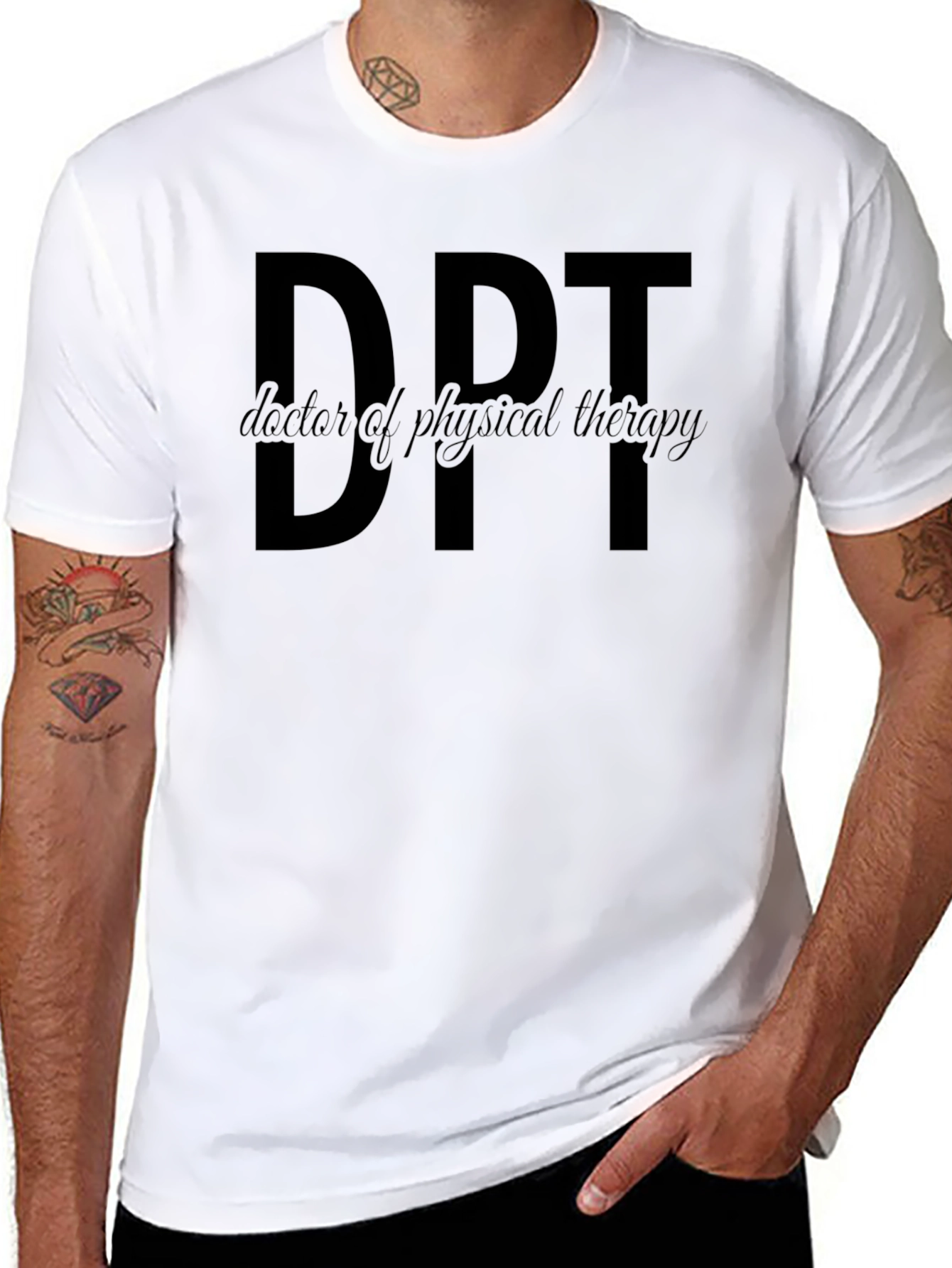 DPT Doctor of Physical Therapy Black T-Shirt