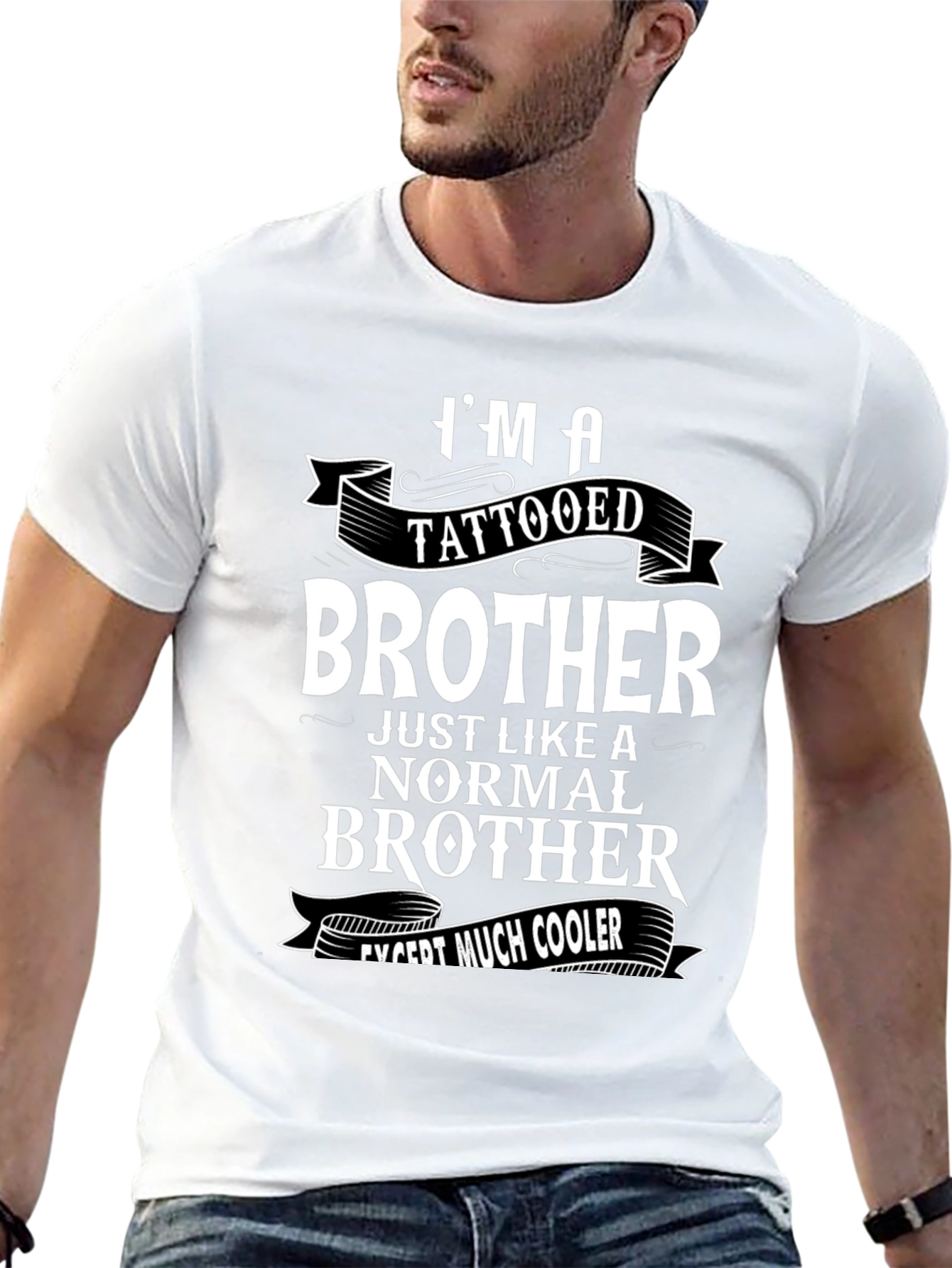Tattooed Brother Graphic Tee - Cool Brother Shirt