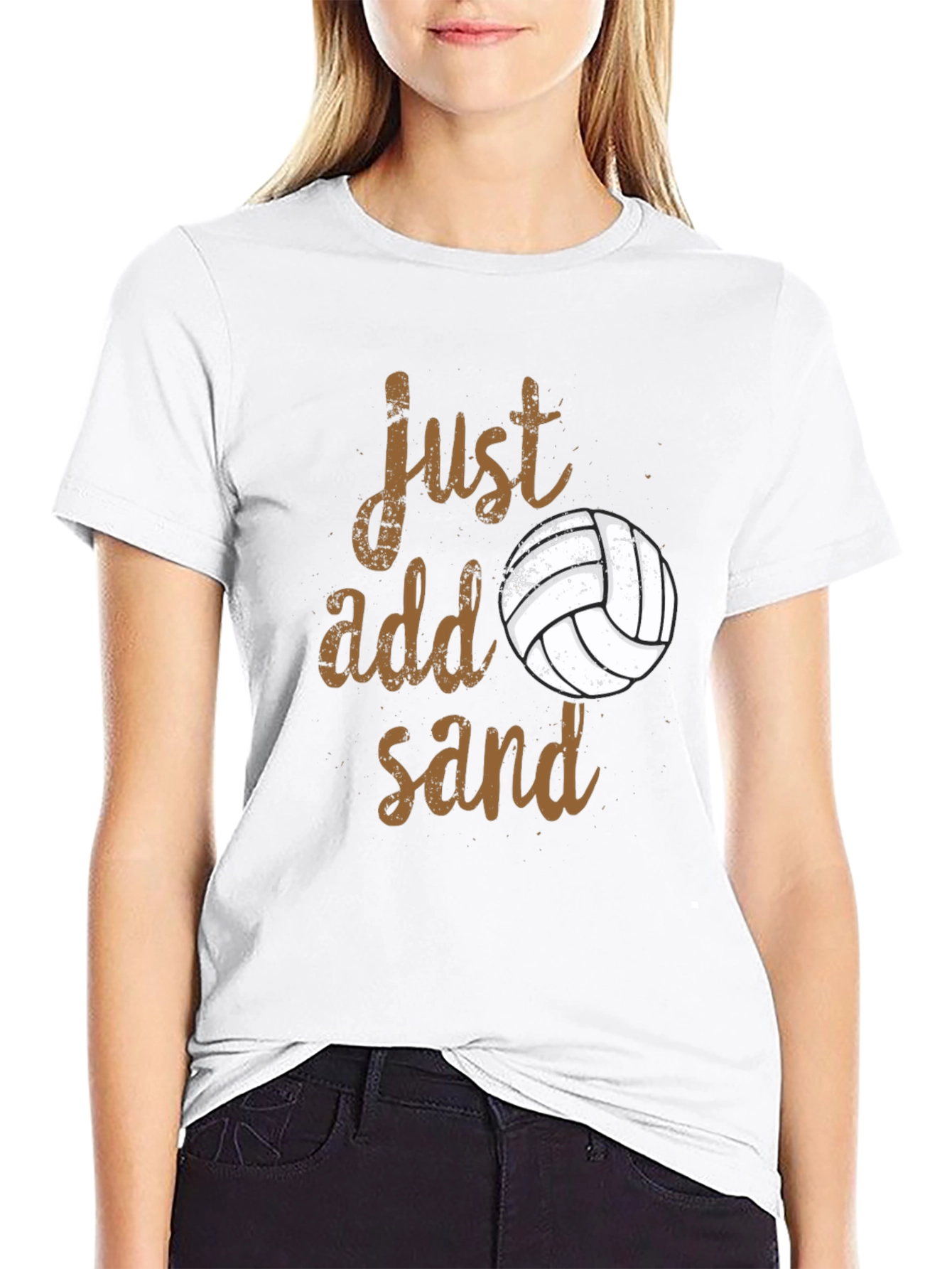 Just Add Sand T-Shirt Volleyball Player Tee