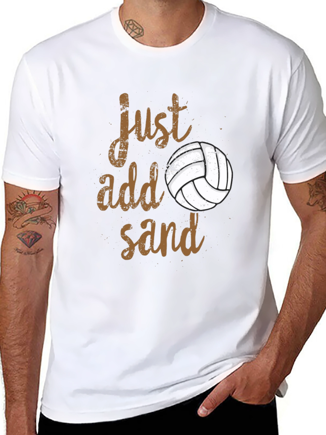 Just Add Sand T-Shirt Volleyball Player Tee