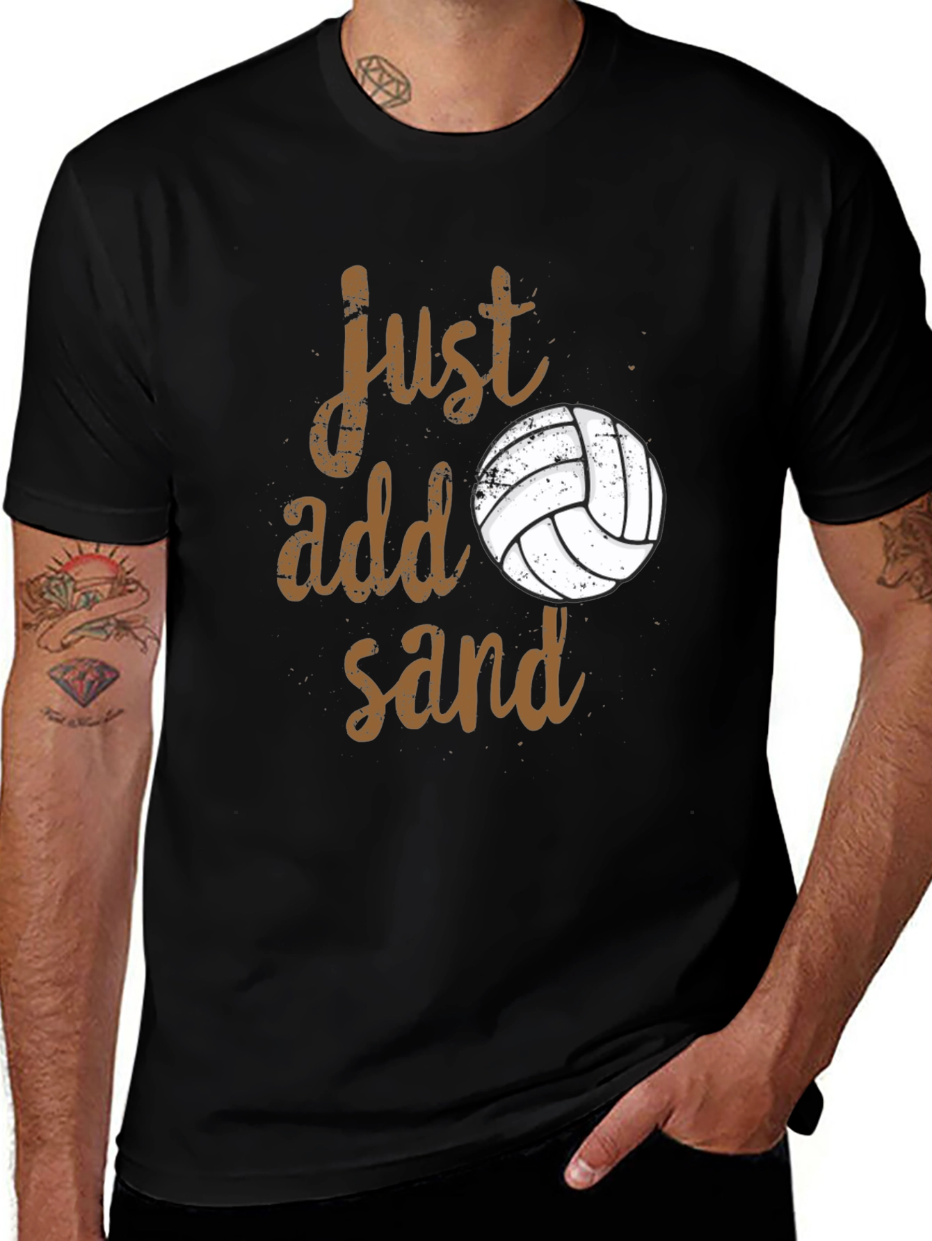 Just Add Sand T-Shirt Volleyball Player Tee