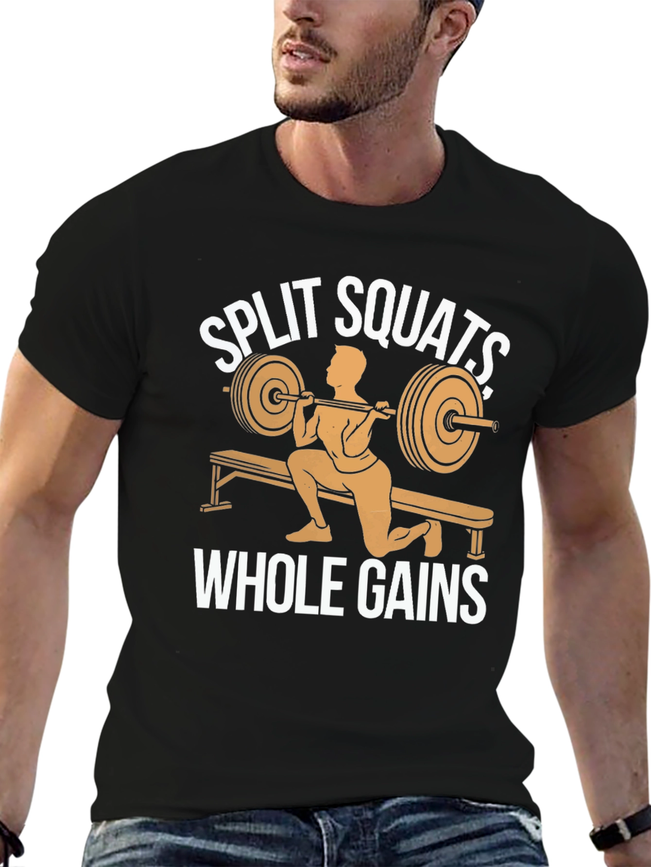 Split Squats Whole Gains Graphic T-Shirt