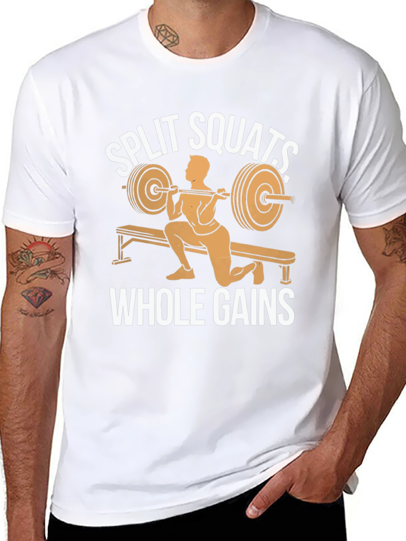 Split Squats Whole Gains Graphic T-Shirt