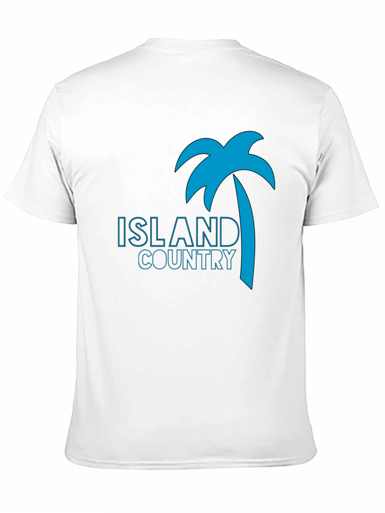 Island Country Tee - Palm Tree Graphic Black T-Shirt