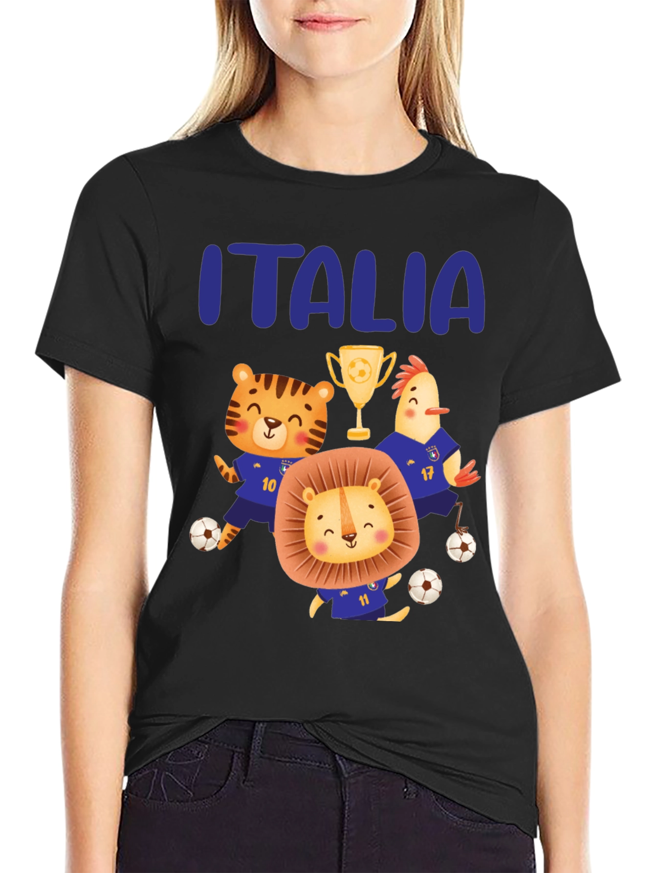 Italia Soccer Animals T-Shirt