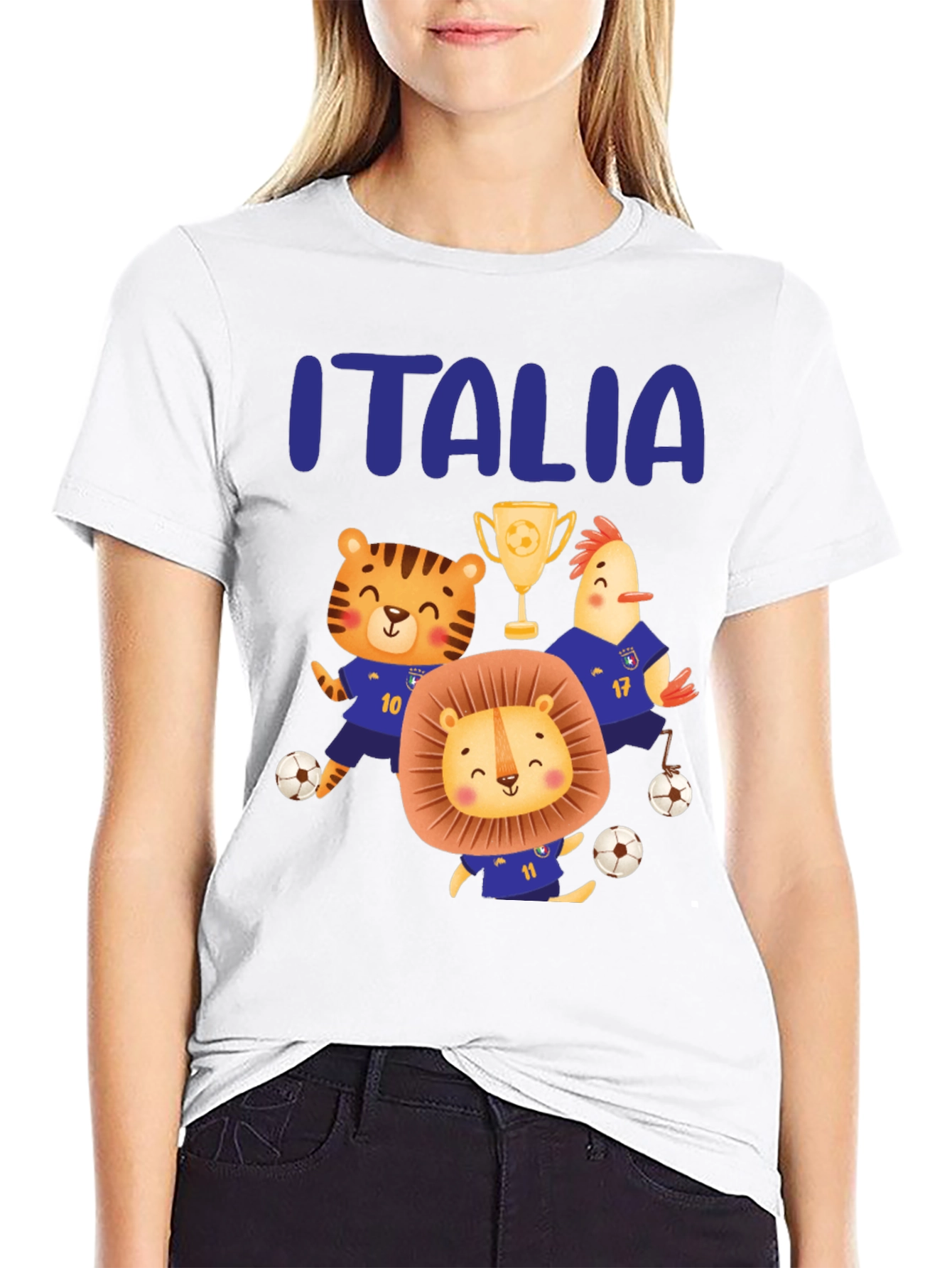 Italia Soccer Animals T-Shirt