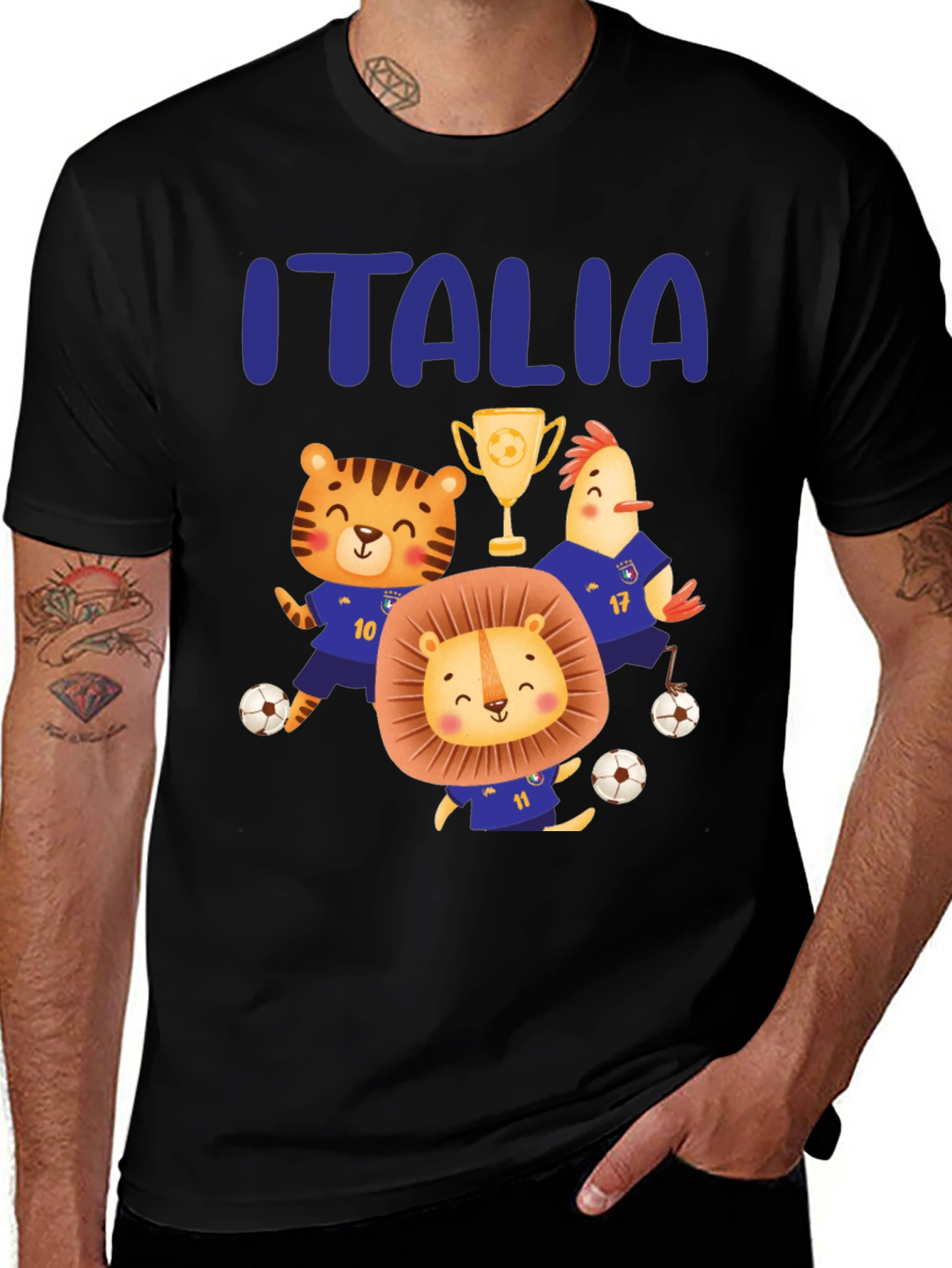 Italia Soccer Animals T-Shirt