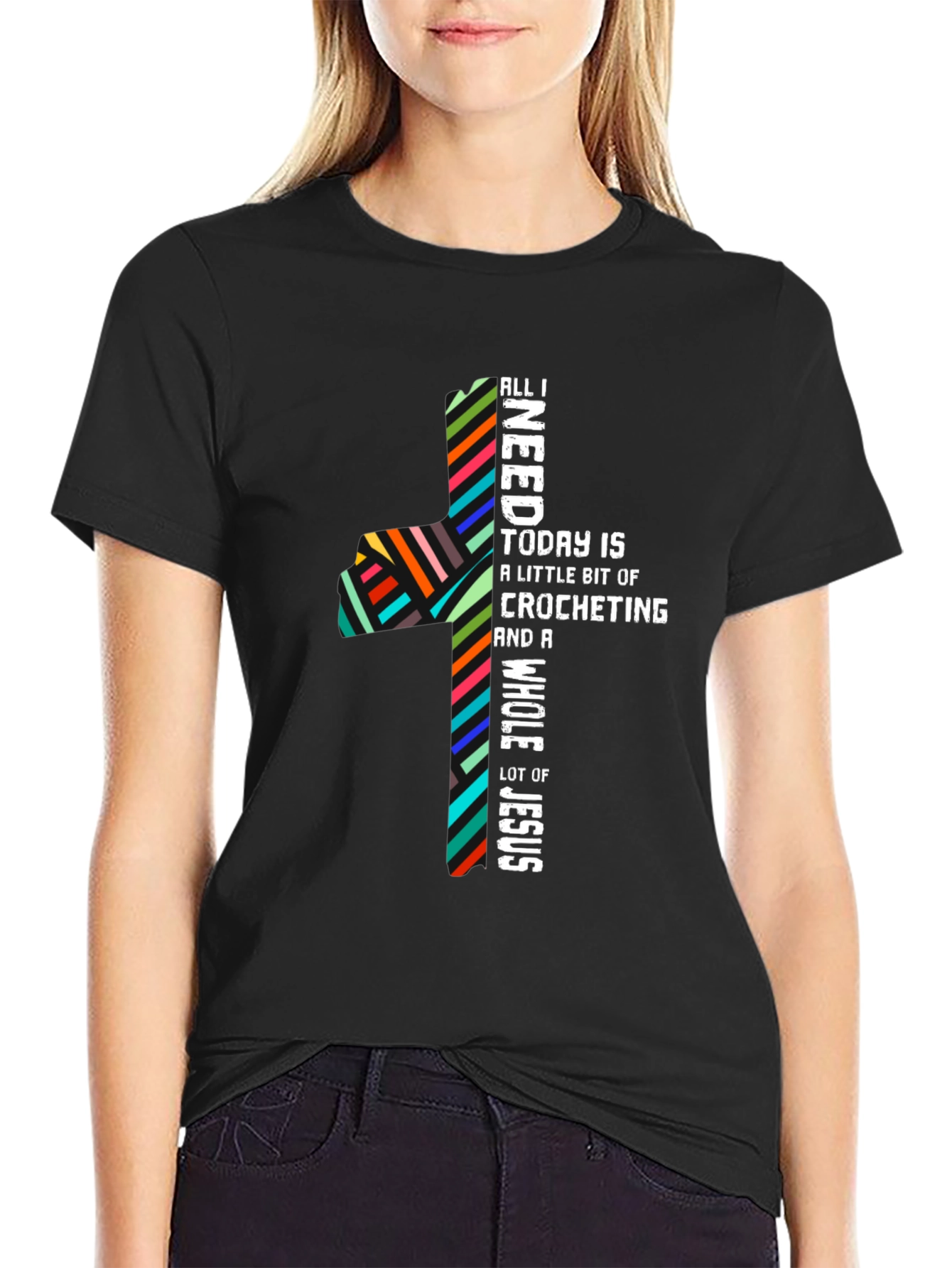 Crocheting & Jesus T-Shirt