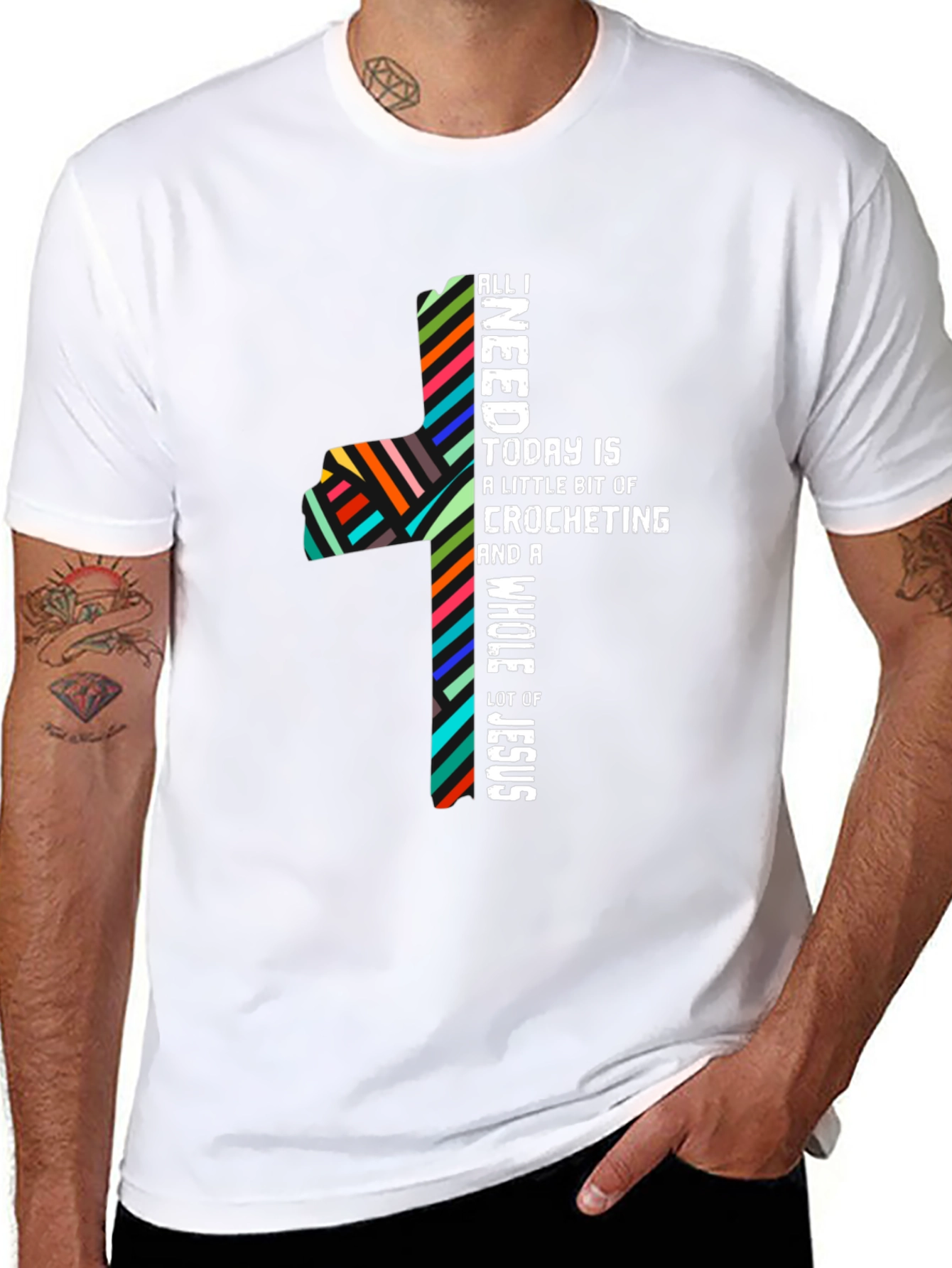 Crocheting & Jesus T-Shirt