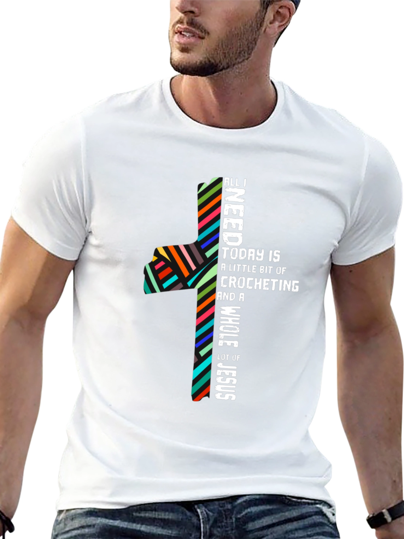 Crocheting & Jesus T-Shirt