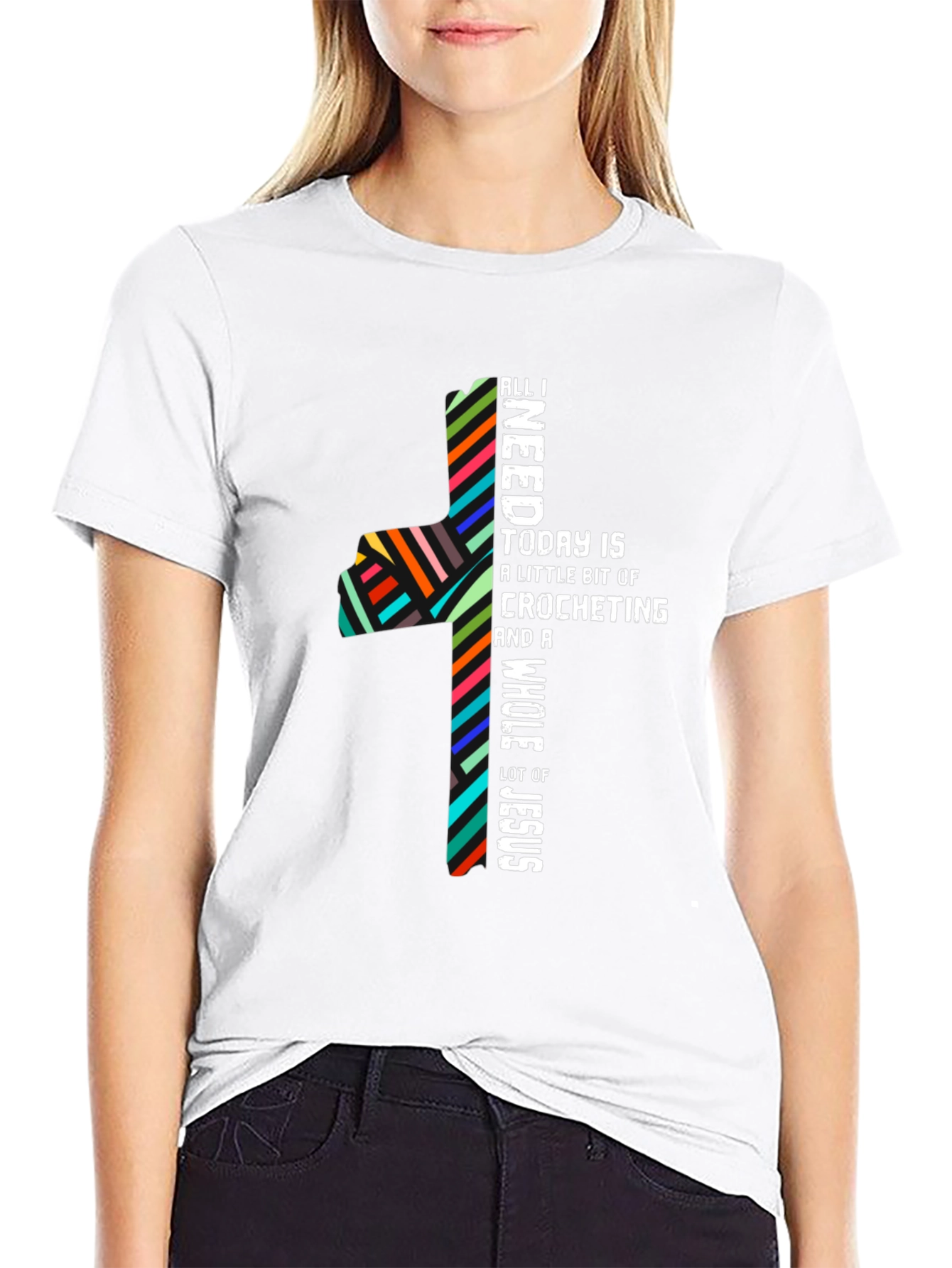 Crocheting & Jesus T-Shirt