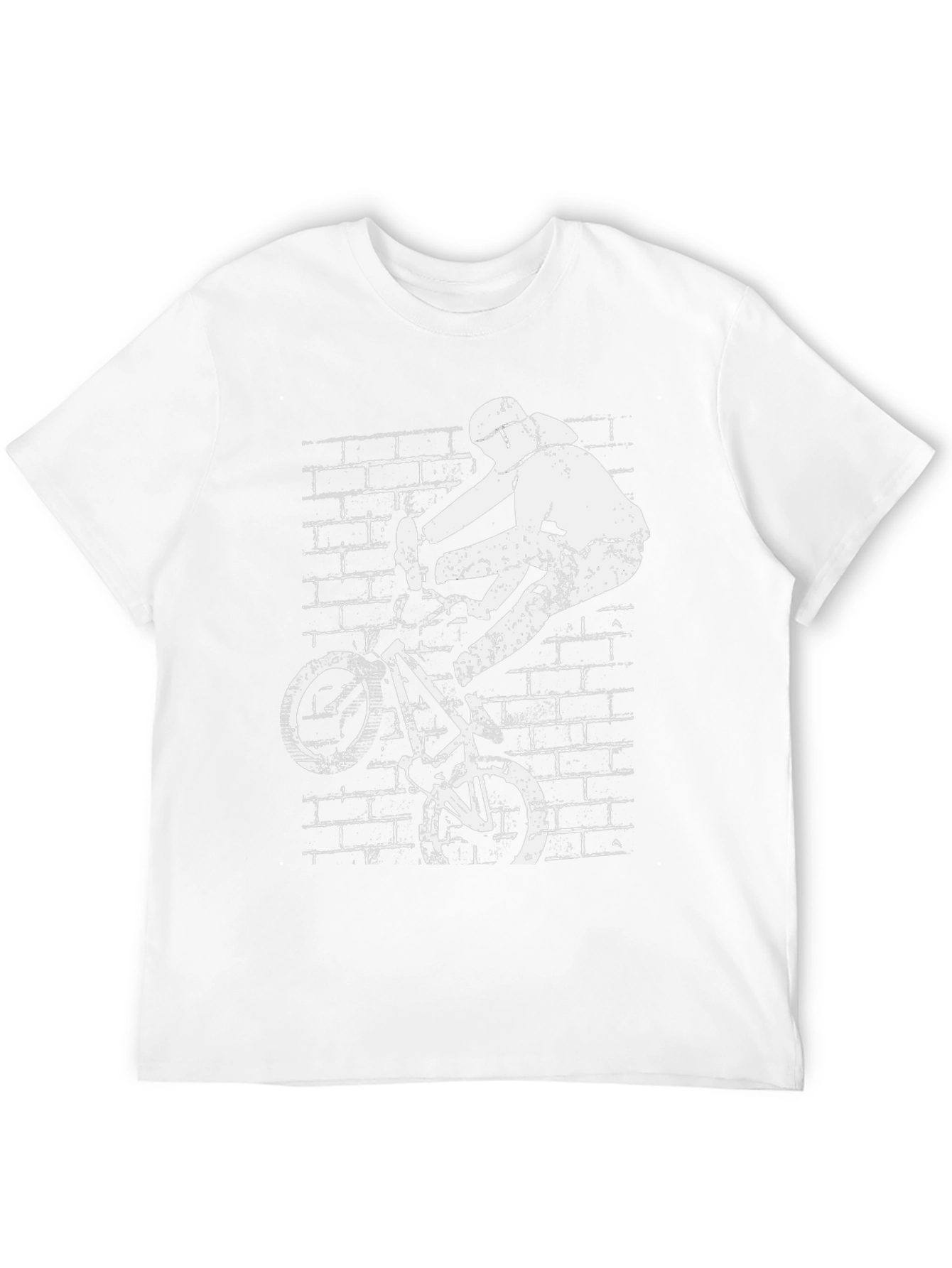Cool BMX Rider Graphic Tee - Black Cotton T-Shirt