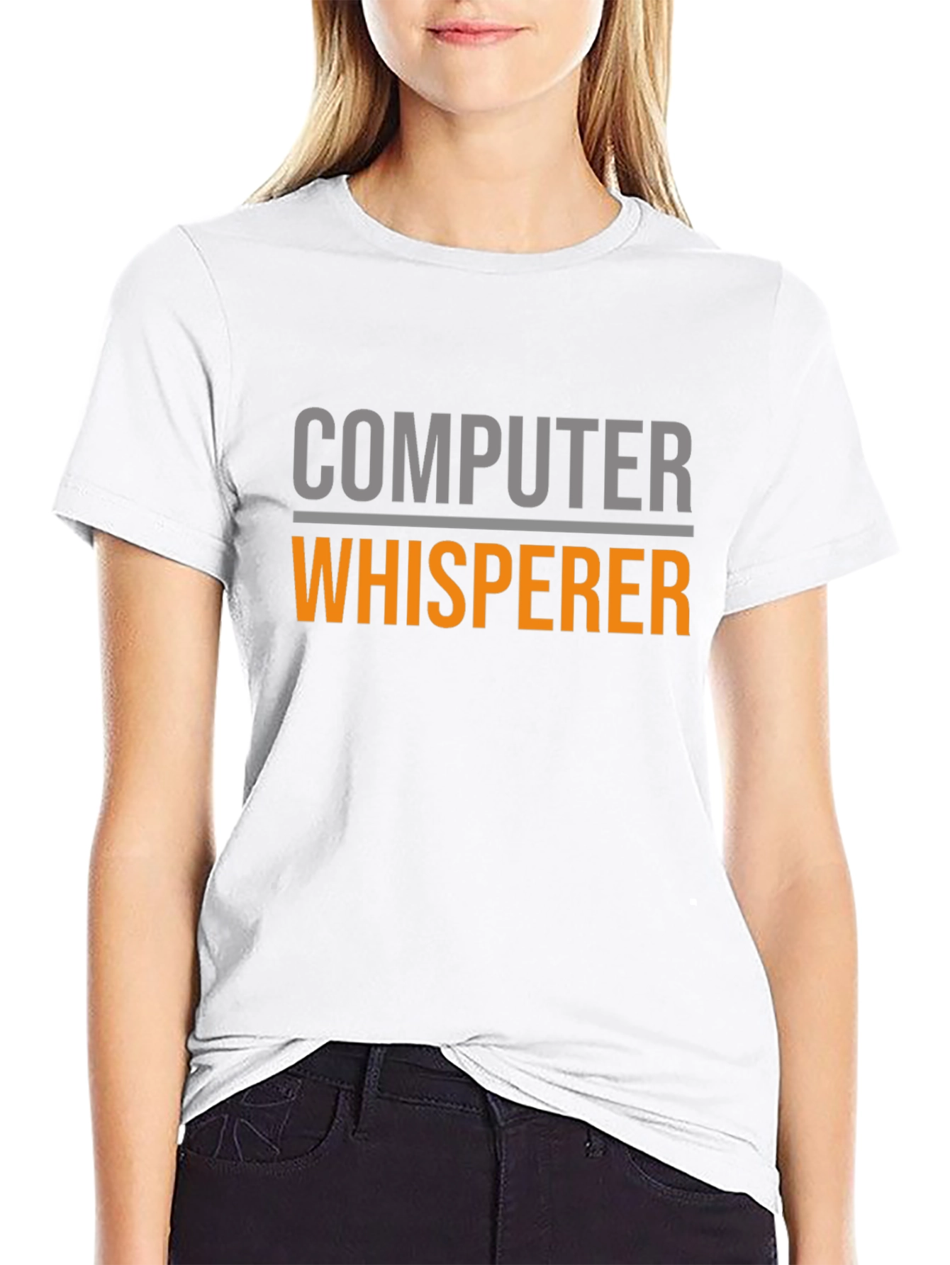 Computer Whisperer Graphic Tee - Black