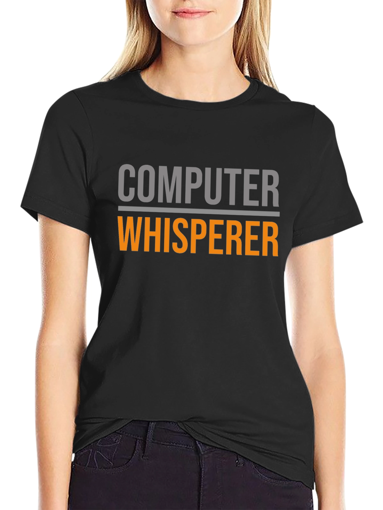 Computer Whisperer Graphic Tee - Black