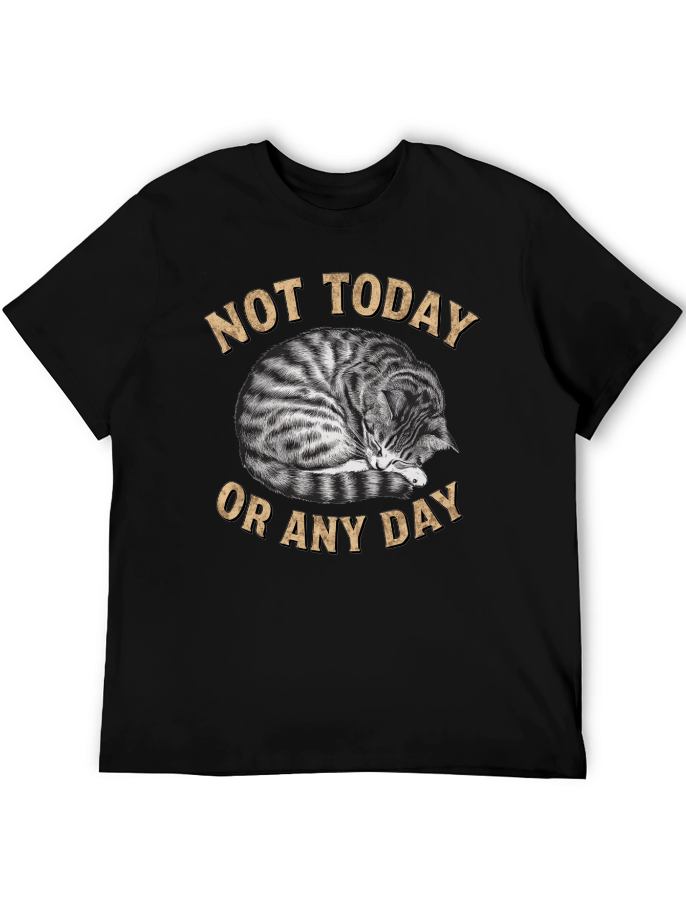 Not Today Cat T-Shirt - Lazy Day Attitude