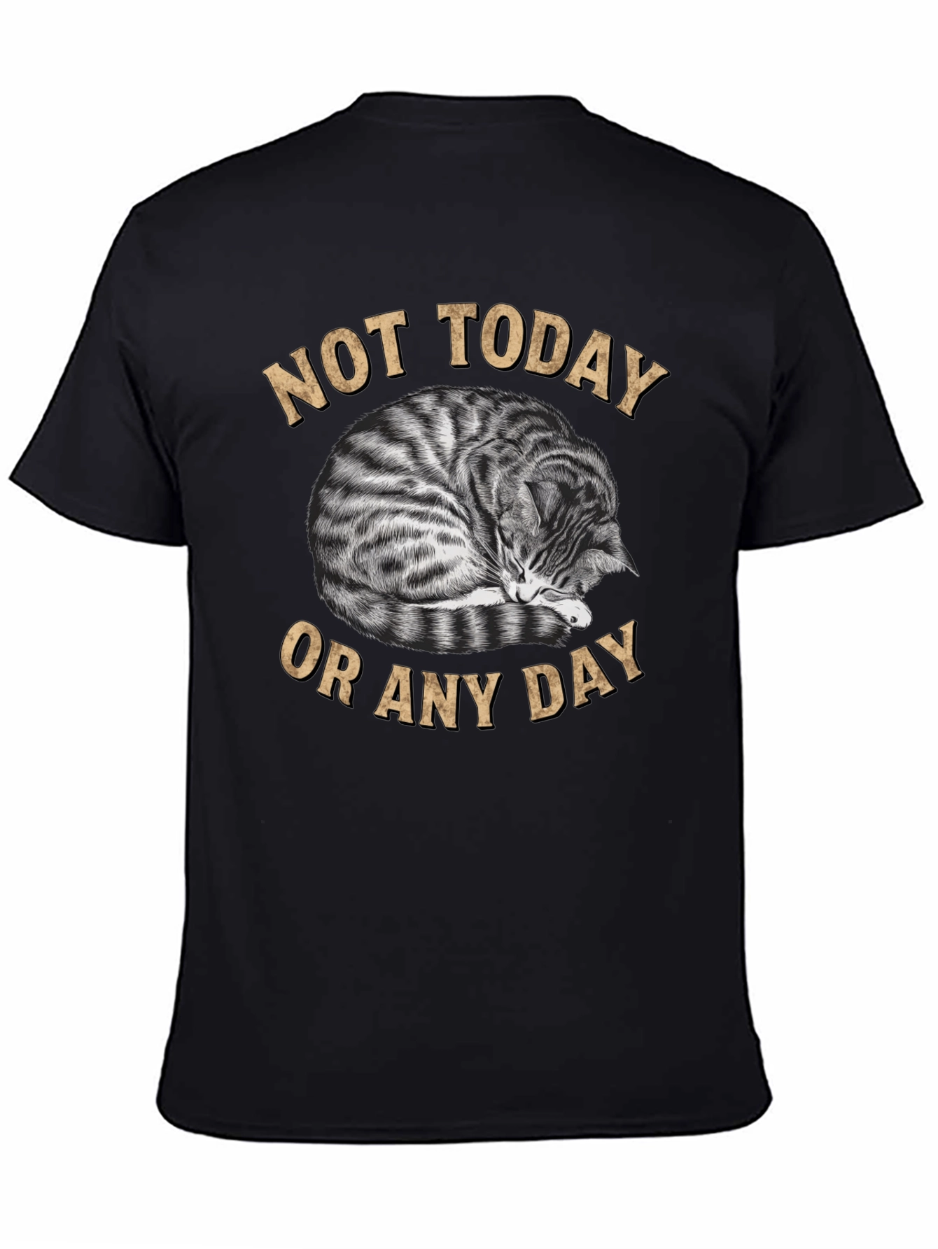 Not Today Cat T-Shirt - Lazy Day Attitude