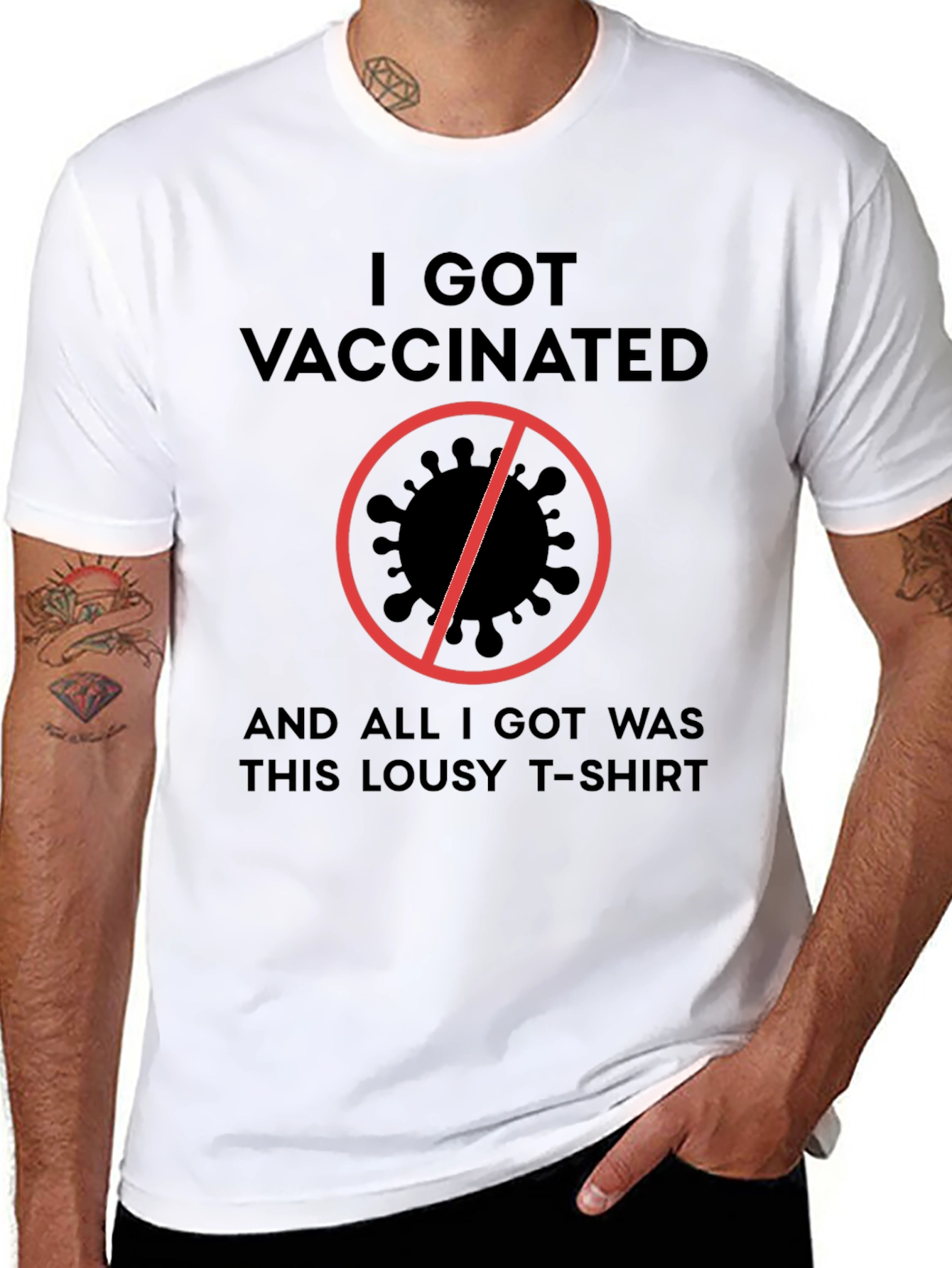 I Got Vaccinated T-Shirt - Funny Graphic Tee