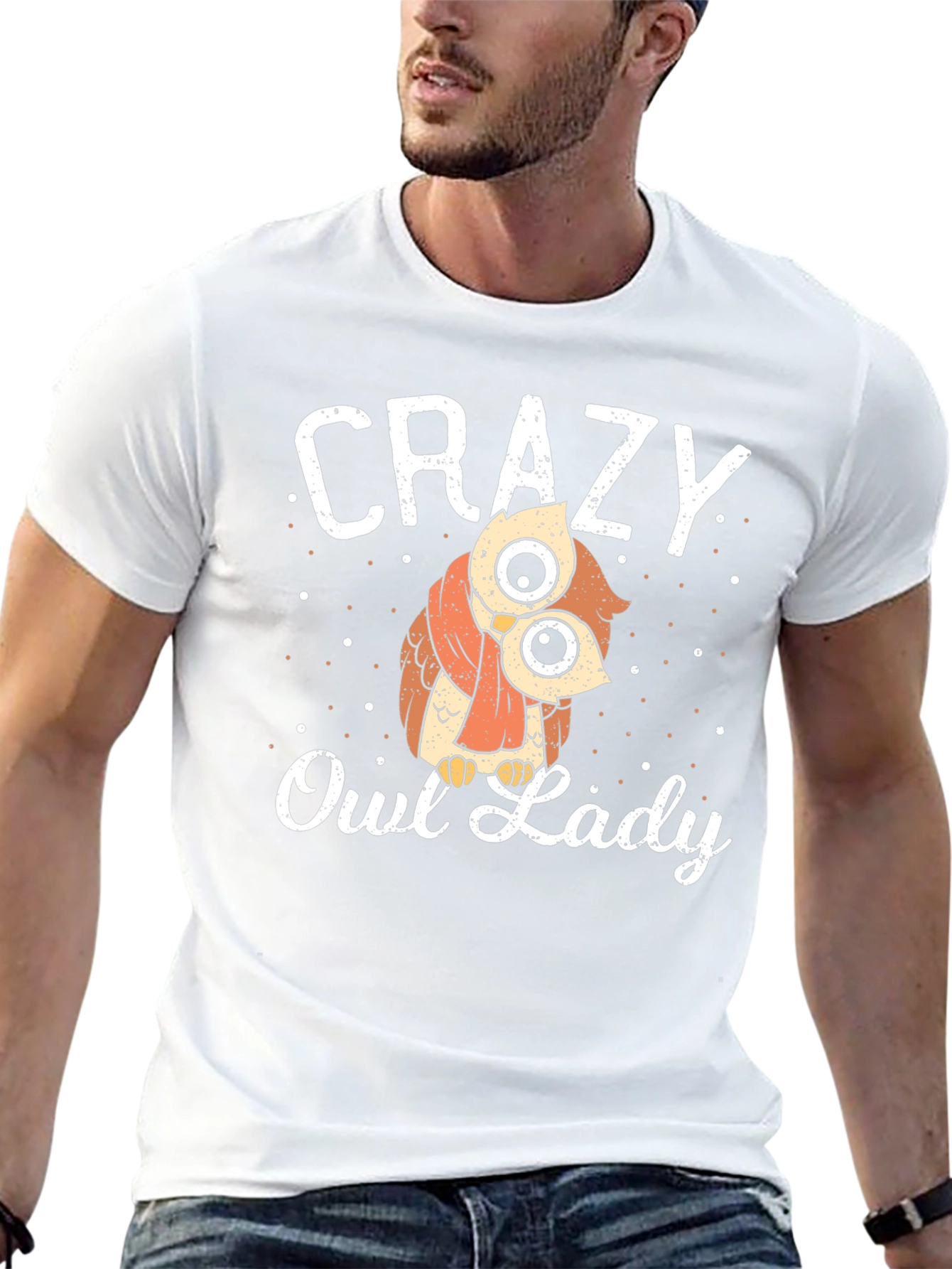 Crazy Owl Lady T-Shirt