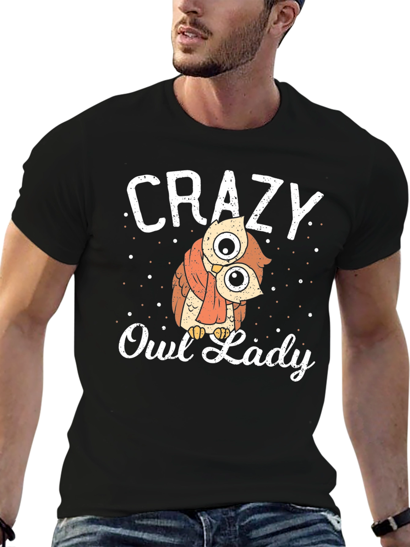 Crazy Owl Lady T-Shirt