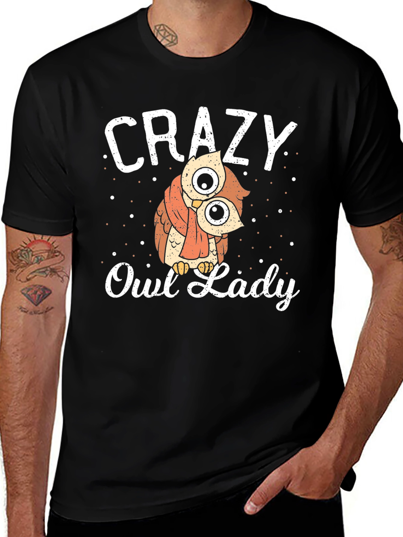 Crazy Owl Lady T-Shirt