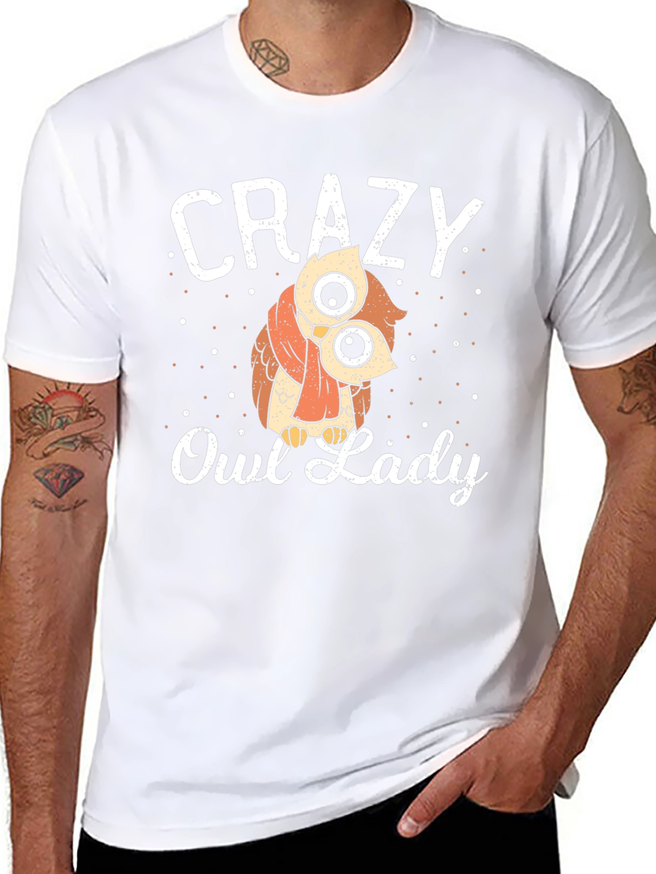 Crazy Owl Lady T-Shirt