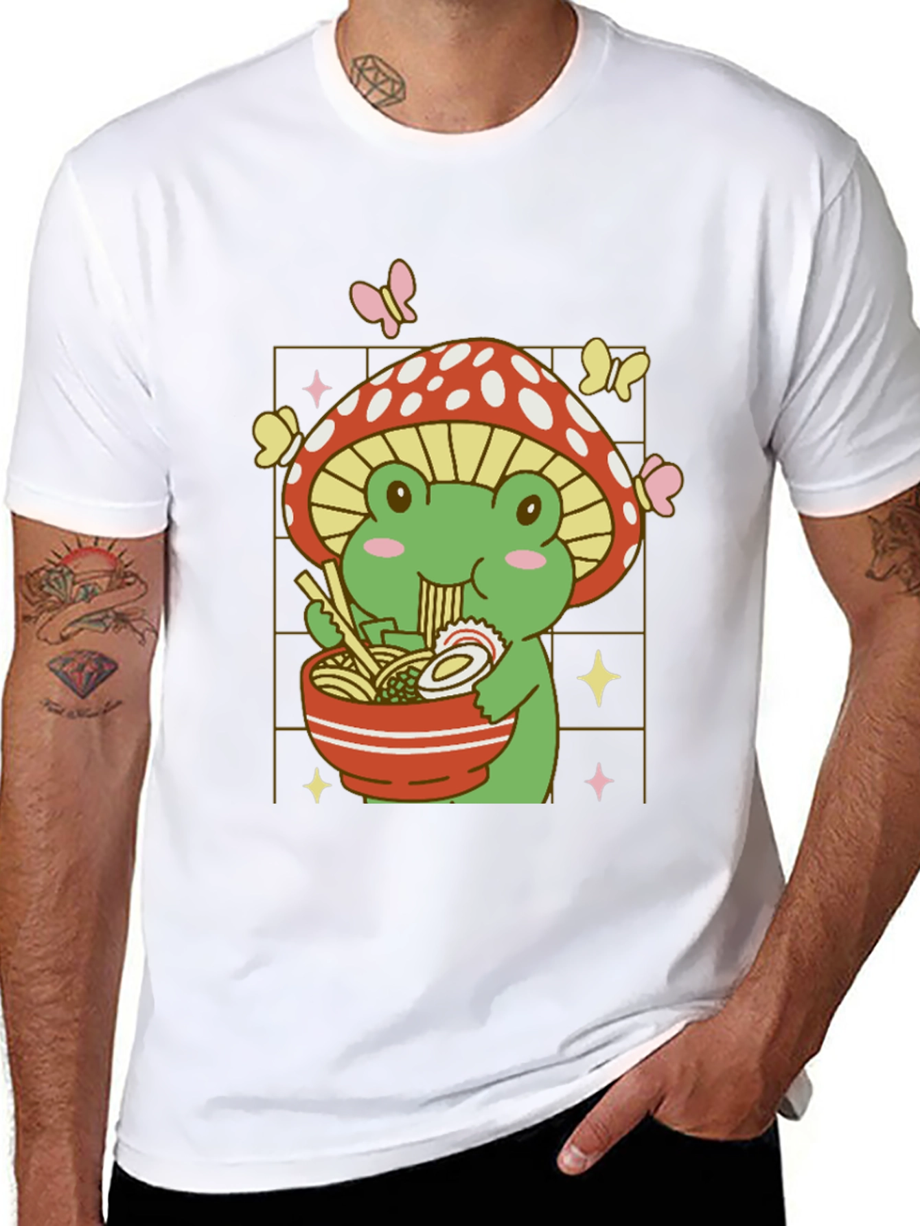 Frog Ramen Mushroom T-Shirt