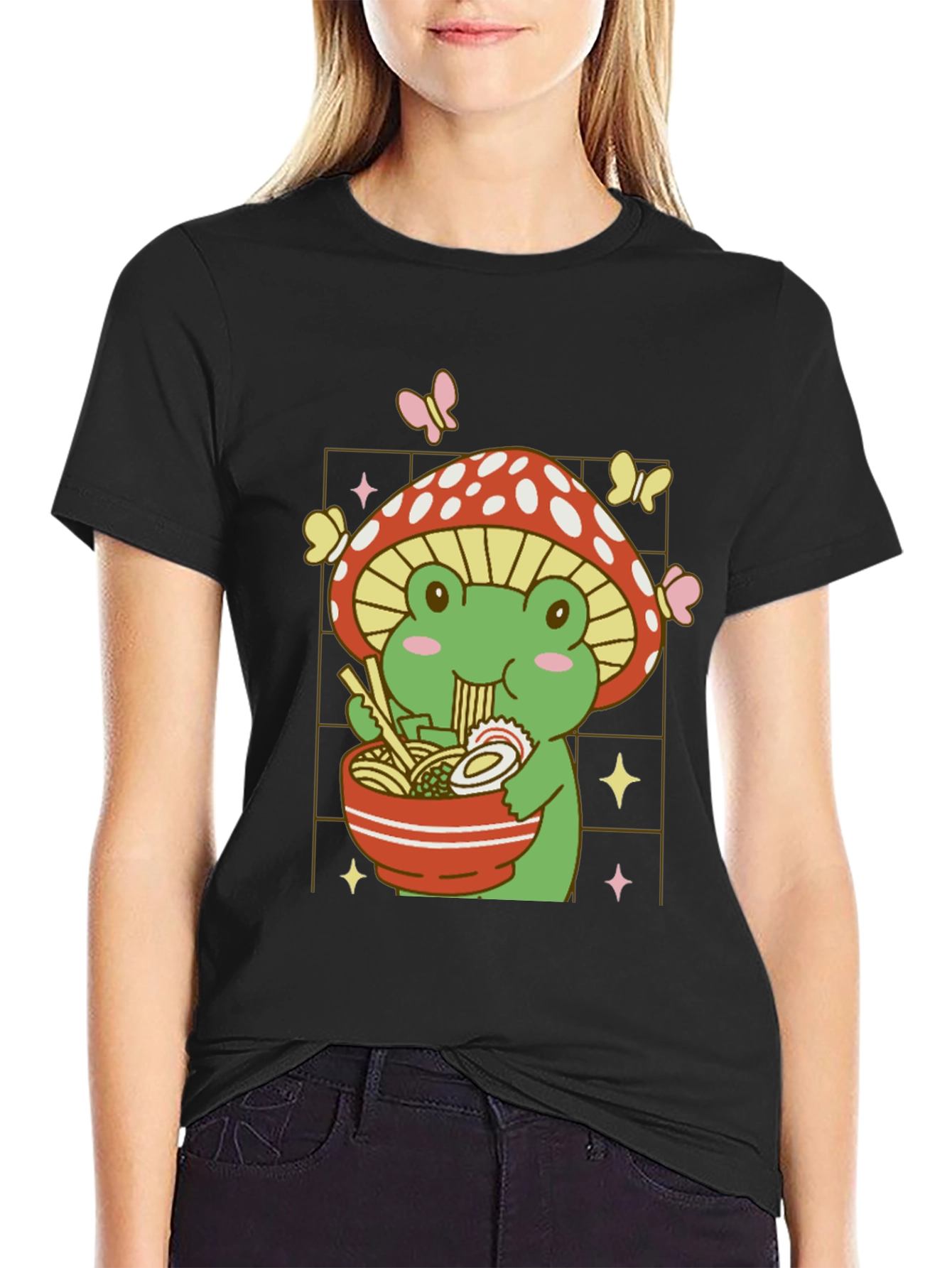 Frog Ramen Mushroom T-Shirt