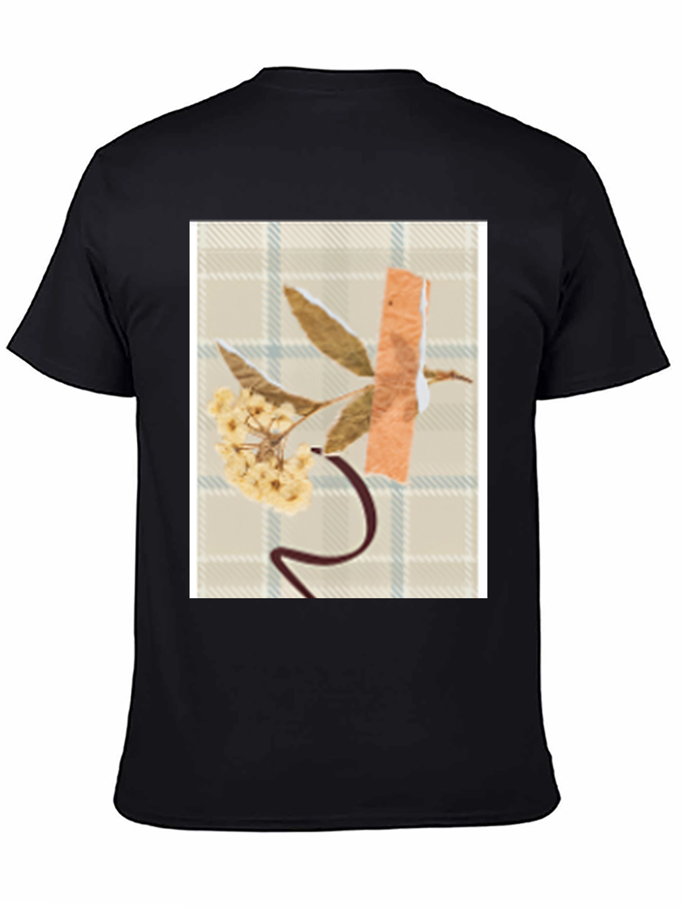 Floral Collage Graphic T-Shirt - Modern Abstract Design