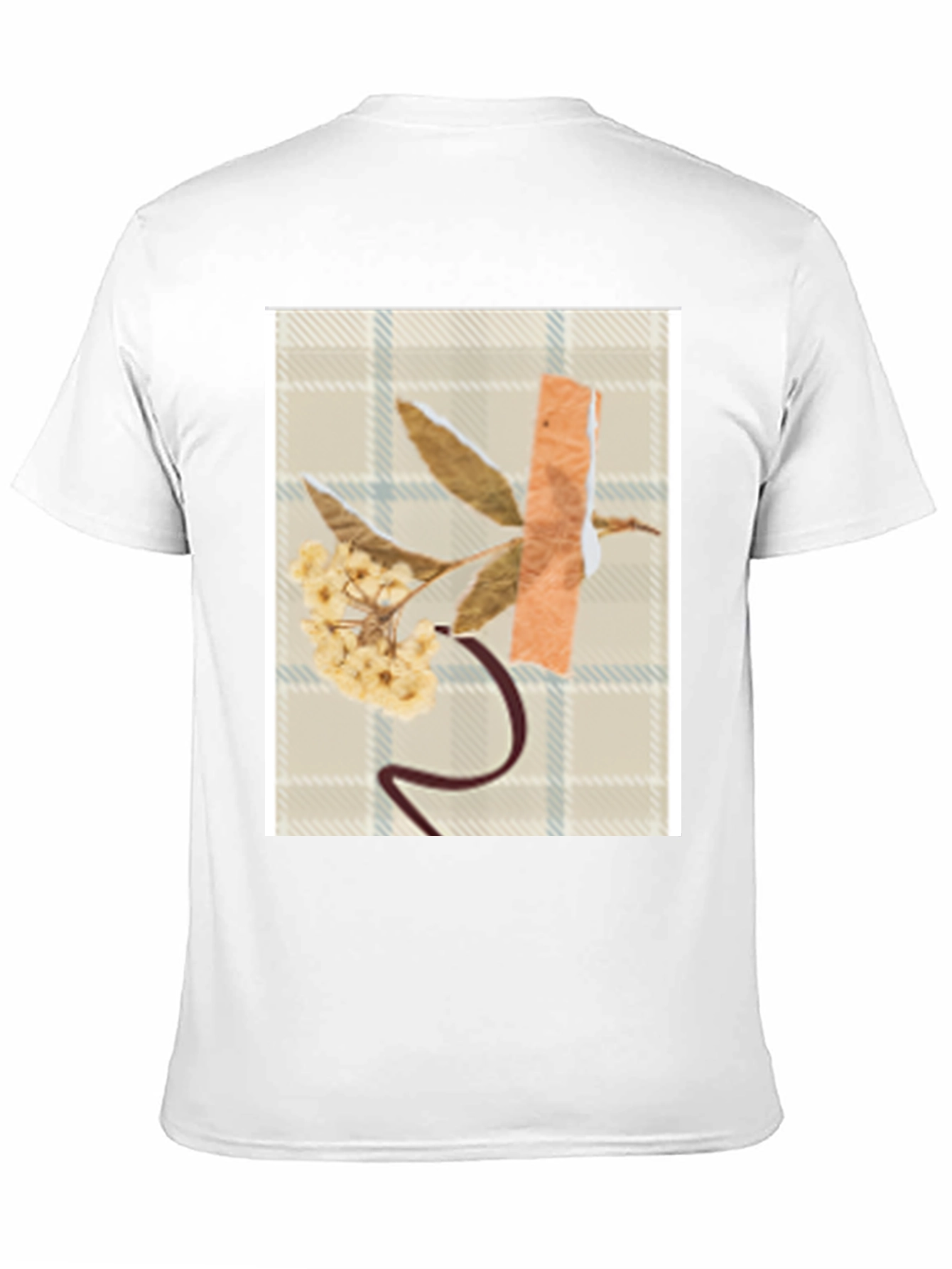 Floral Collage Graphic T-Shirt - Modern Abstract Design