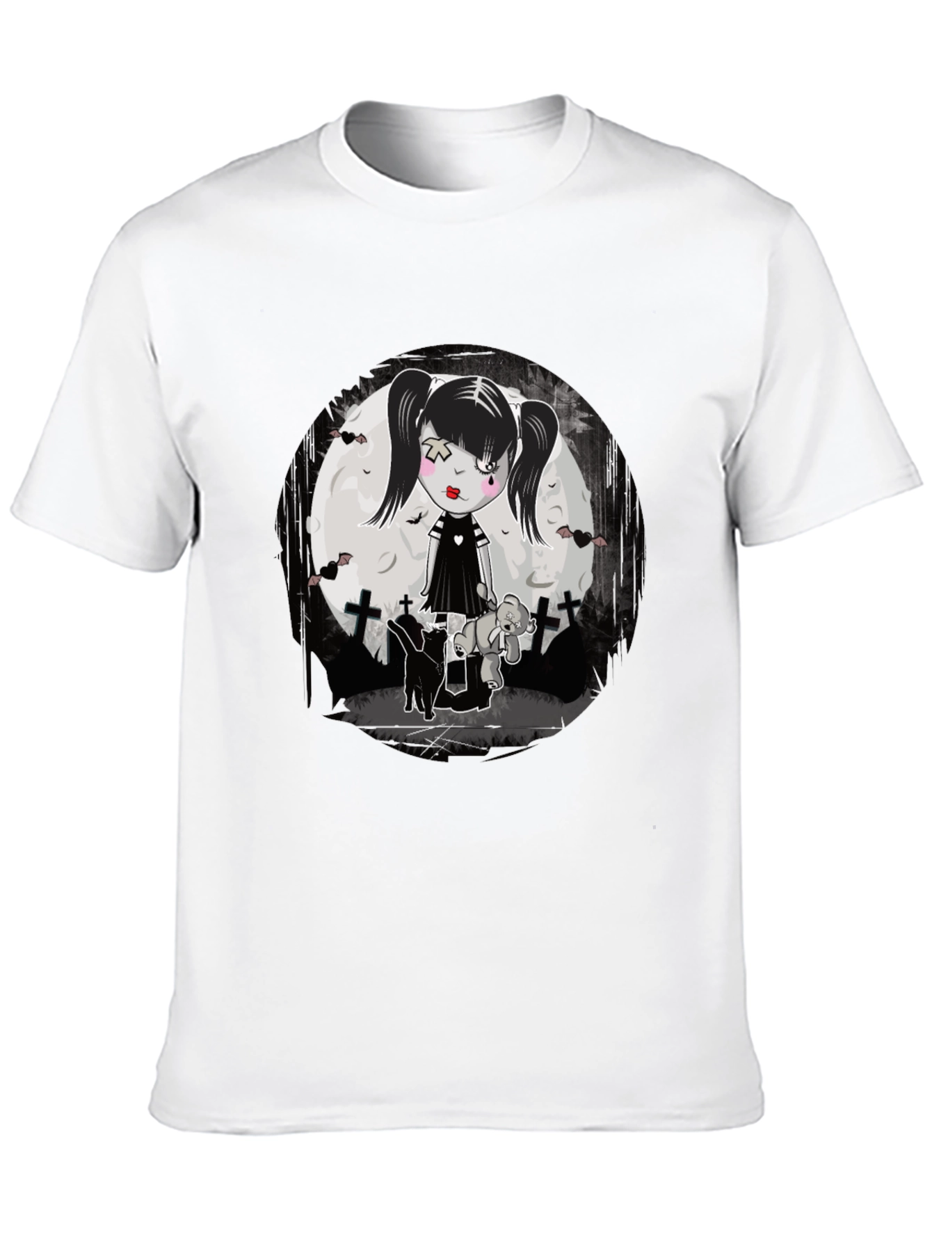 Gothic Girl T-Shirt - Emo Style