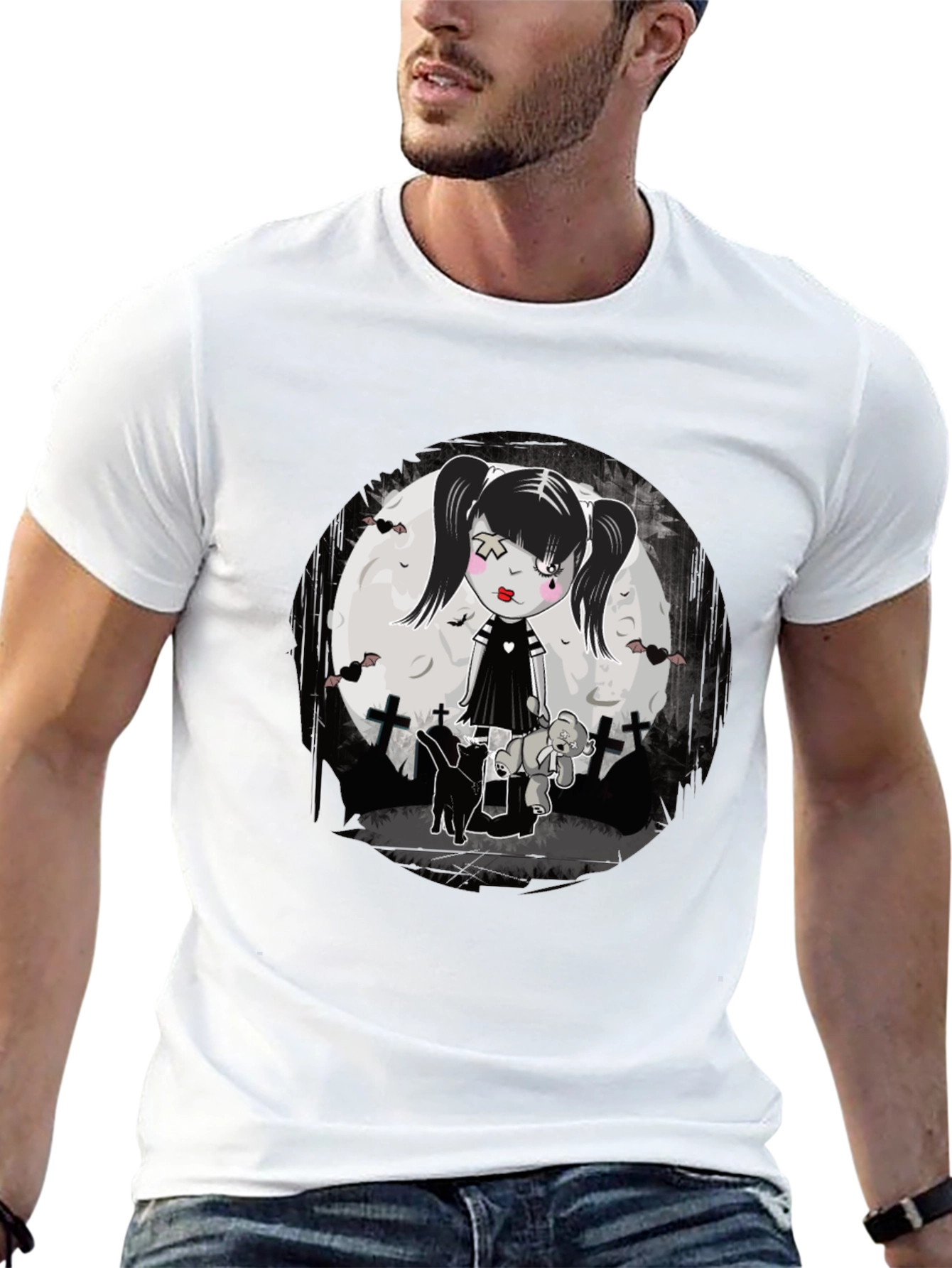 Gothic Girl T-Shirt - Emo Style