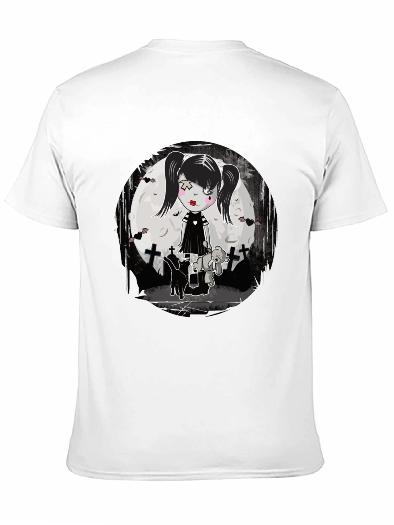 Gothic Girl T-Shirt - Emo Style