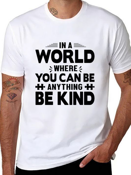 Kindness T-Shirt - In A World Where You Can Be Anything Be Kind