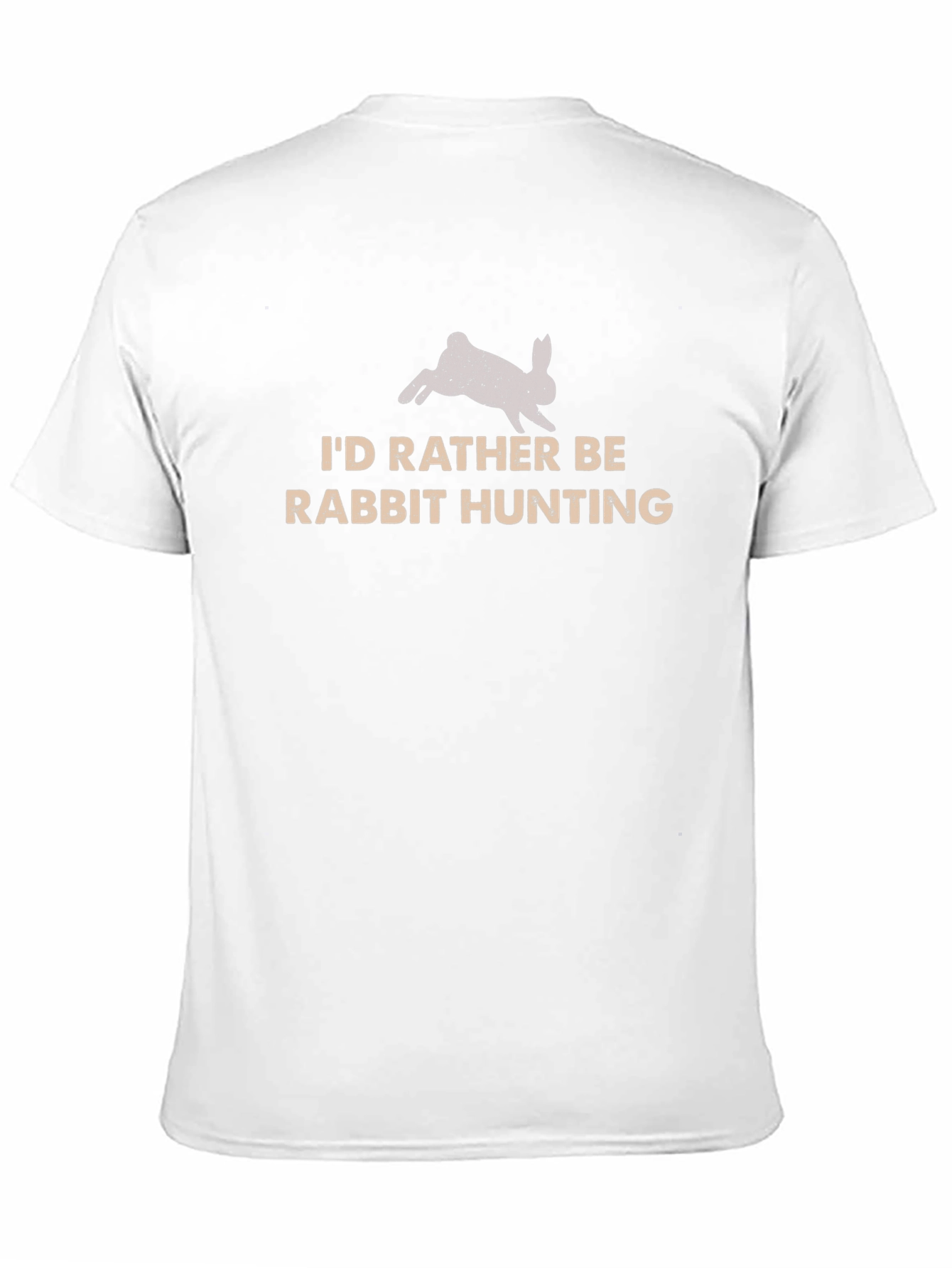 Rabbit Hunting Graphic Tee - Black Cotton Shirt