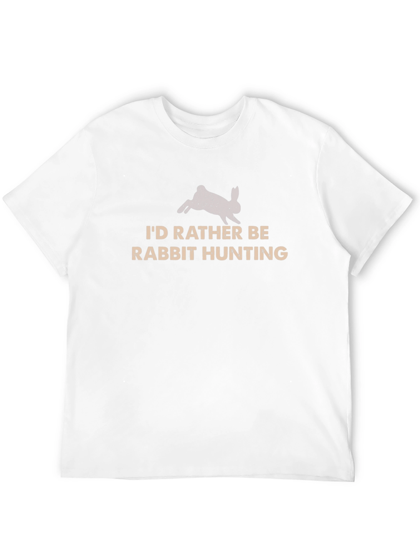 Rabbit Hunting Graphic Tee - Black Cotton Shirt