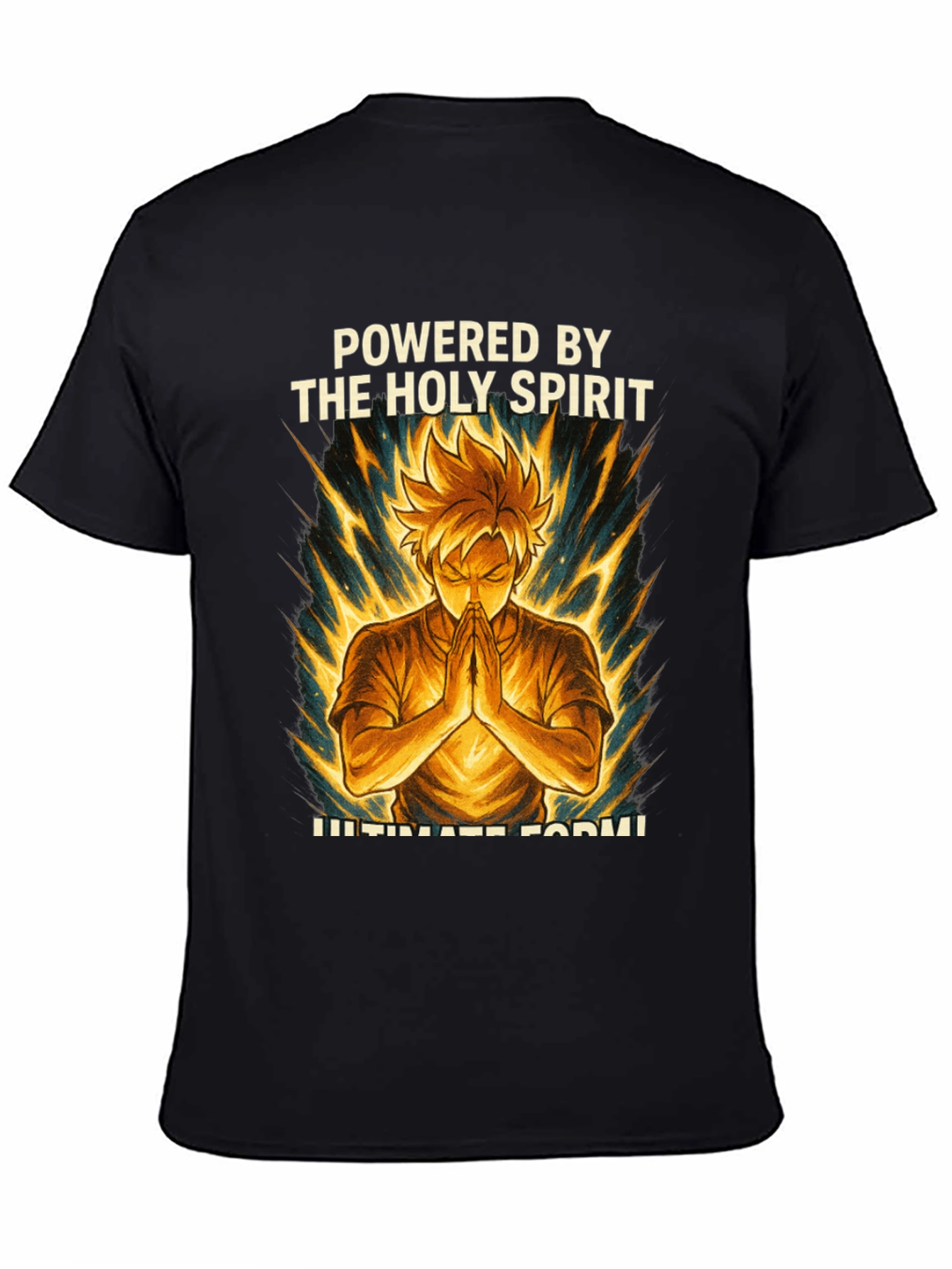 Powered by The Holy Spirit Anime Style T-Shirt